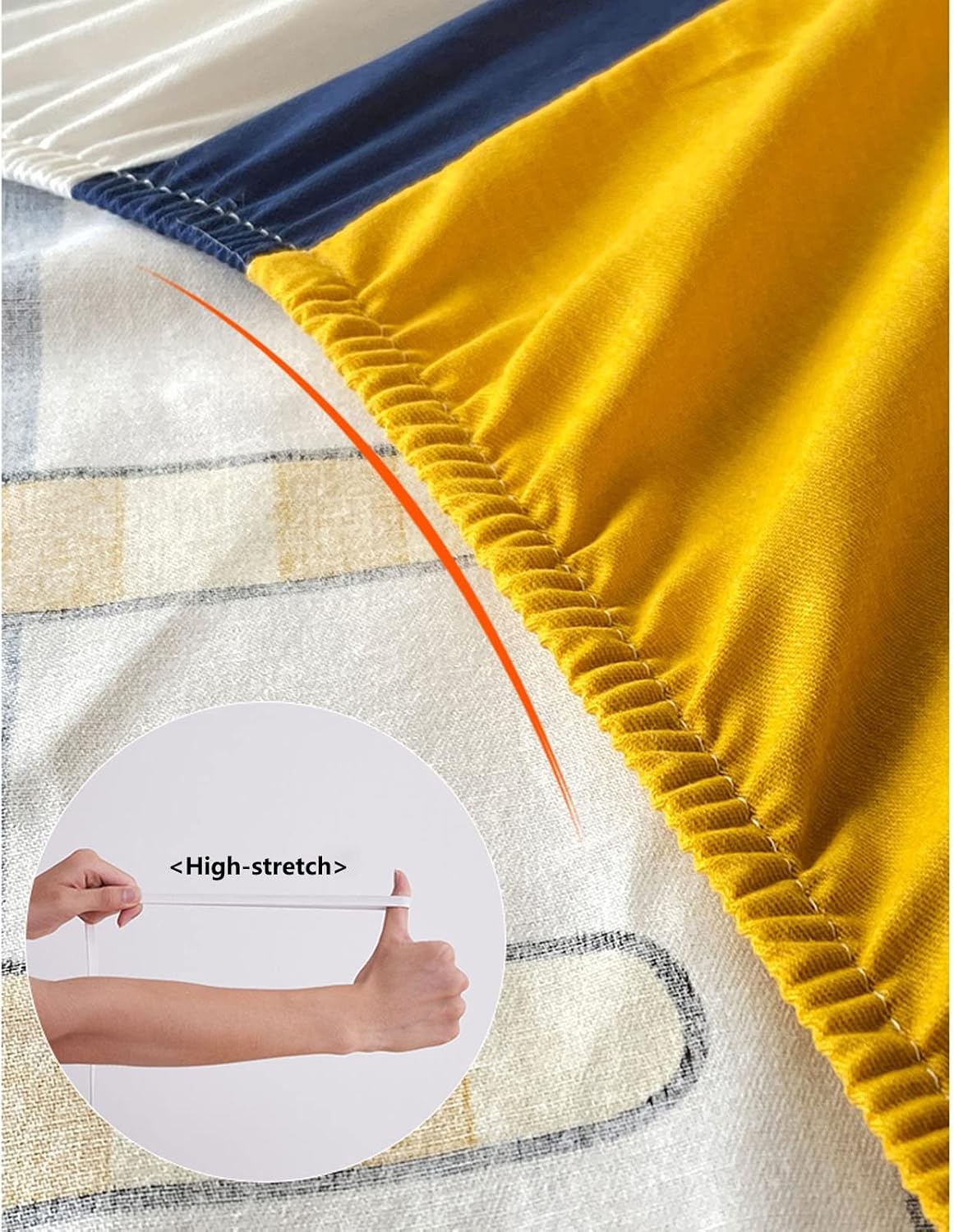 BLUNOA Fitted Bottom Sheet Only Twin Printing Adult Kids Fitted Sheets Only Ultra-Soft Cotton 25cm Deep Pocket Bed Sheets King Full Queen Small Double (Color : O, Size : 90x190+25 cm)