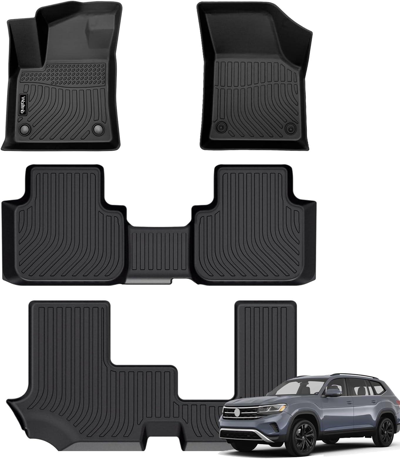 VW Atlas Muddy Buddy Rear Cargo Tray Liner Mat OEM Behind 3rd Row Seat Automotive