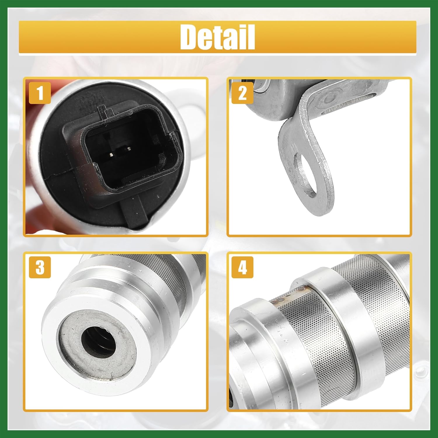 Motoforti 1 Pair Engine Variable Timing Oil Control Valve Solenoid 11368610388 11367604292 for Mini Cooper 2007-2016 Long-lasting