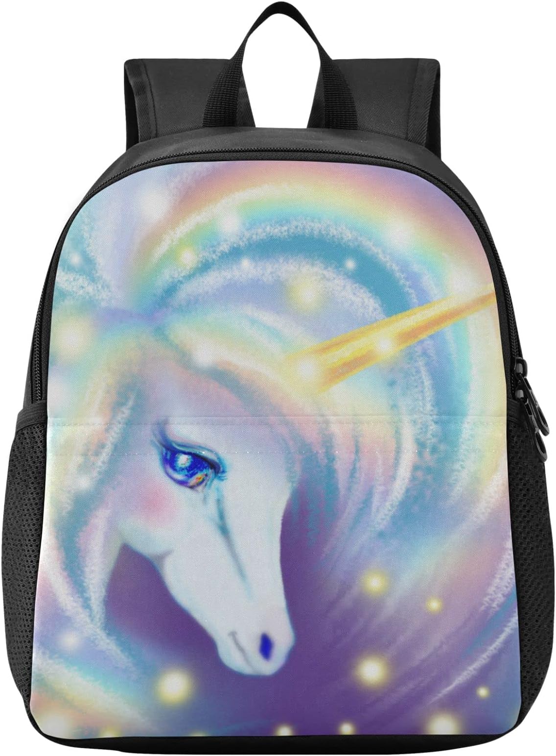 Naanle Kids Backpack for Girls Boys Magical Rainbow Unicorn Backpacks Toddler Travel Bag Baby Rucksack for Preschool
