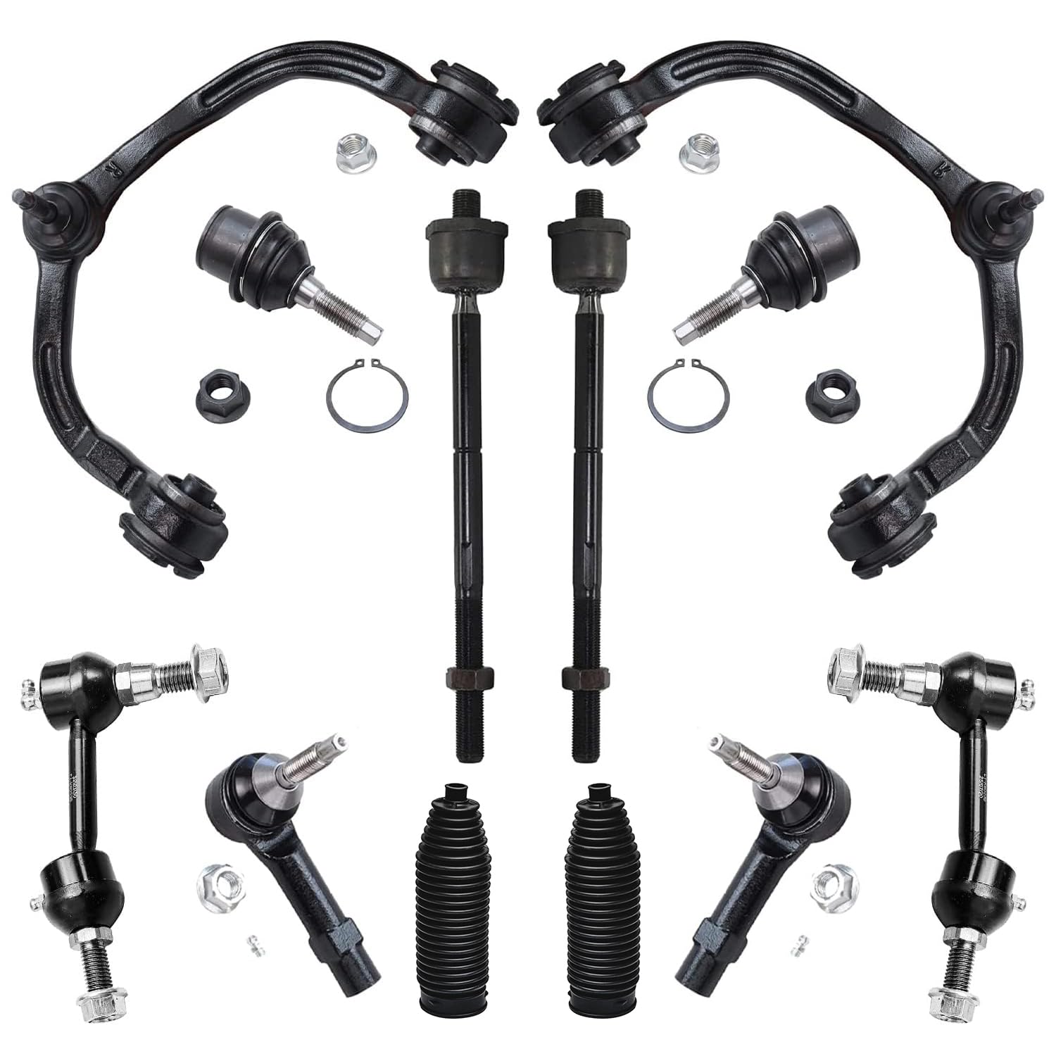Detroit Axle - 12pc Front End Control Arms Kit for 04-06 Ford Expedition