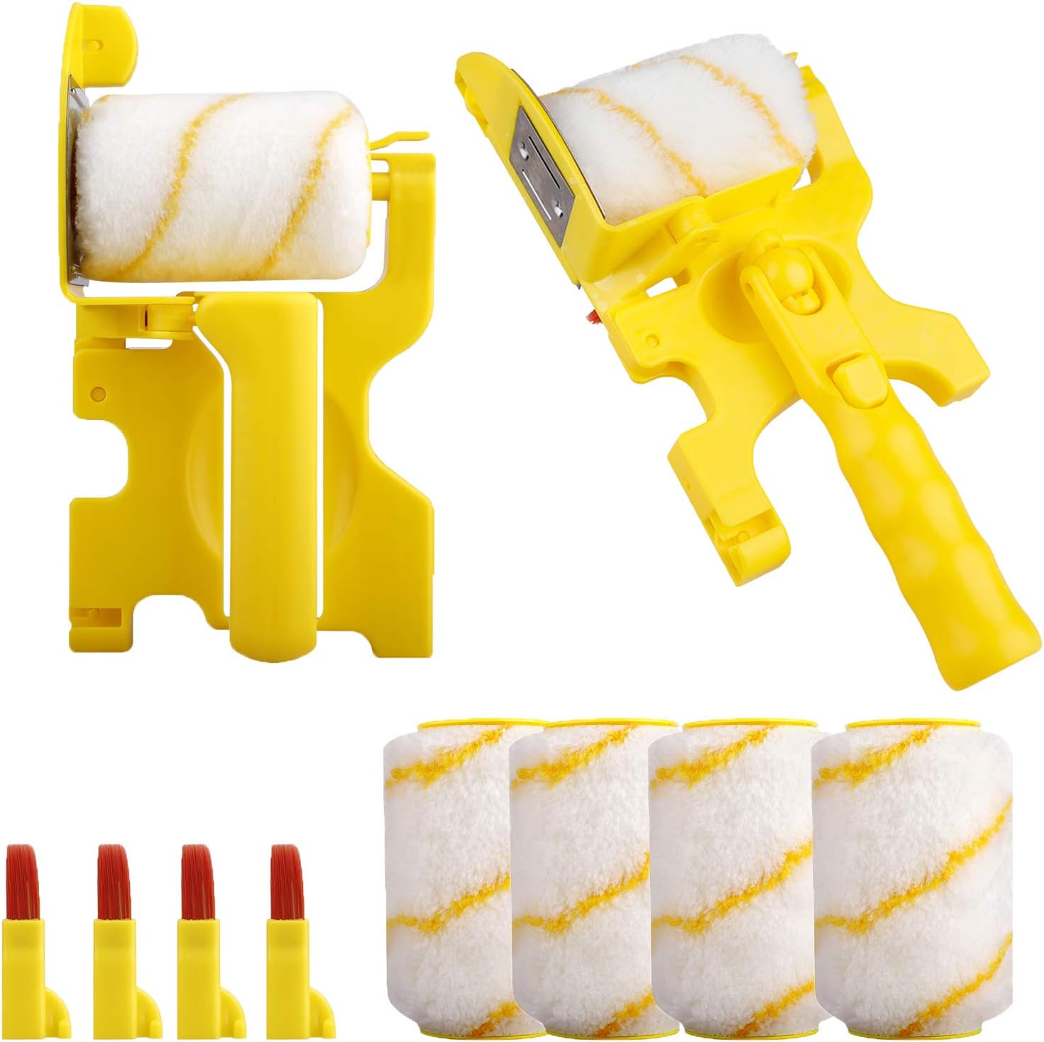 wang JESS Paint Edger Roller Brush,Multifunctional HandHeld CleanCut Paint Edger Roller Brush