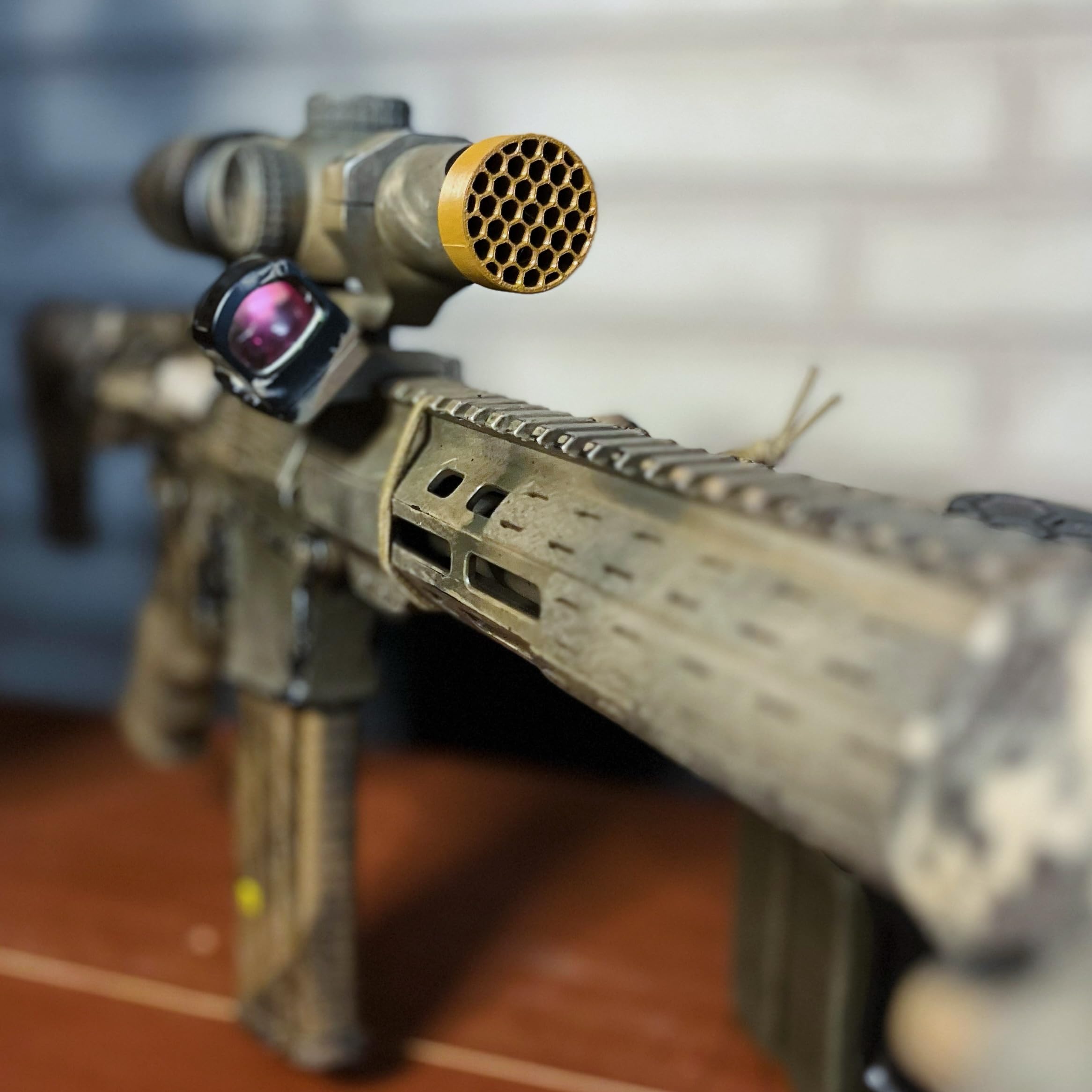 Killflash Hex Anti-Reflection Device Compatible with 30mm LPVO Scopes (Black)