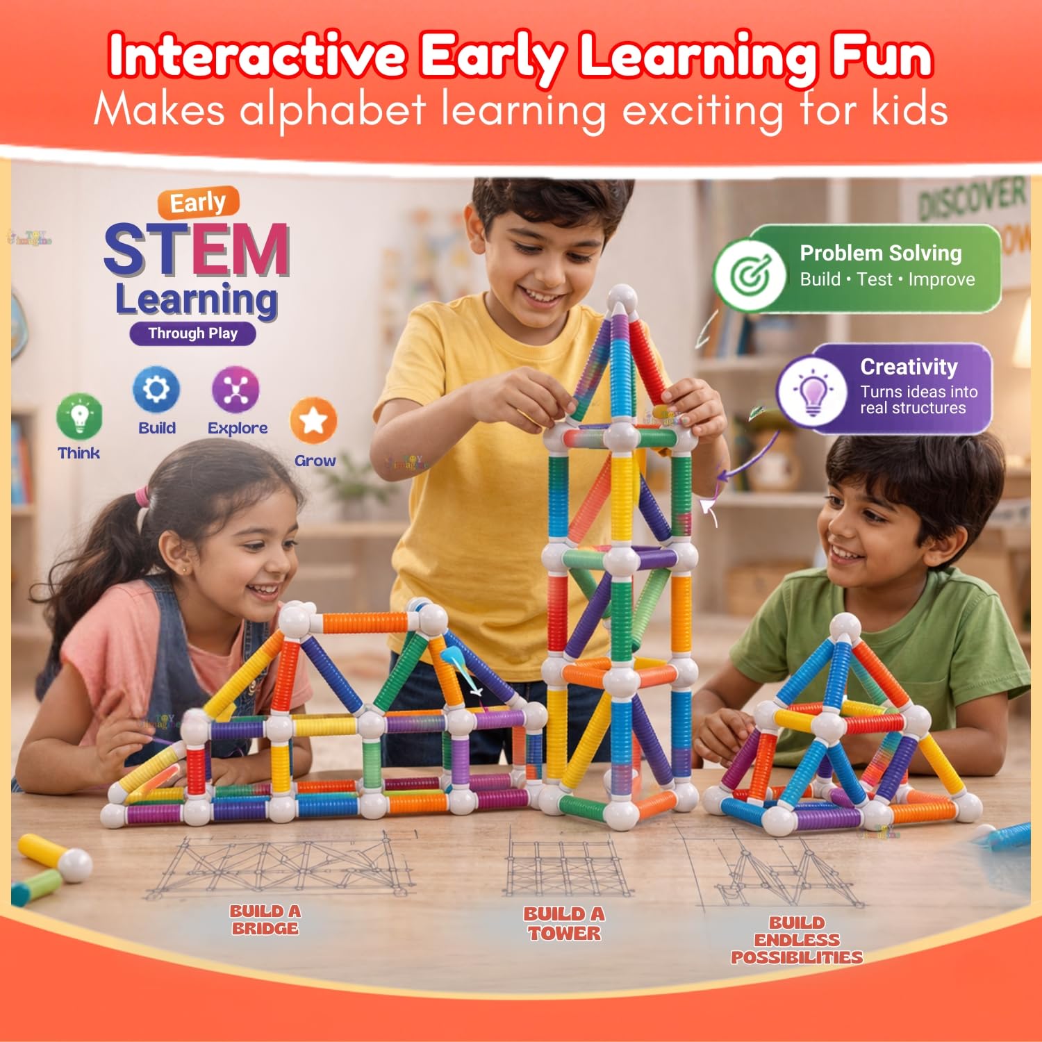 Toy Imagine Magnetic Building Blocks 25pcs — Amazon image 28