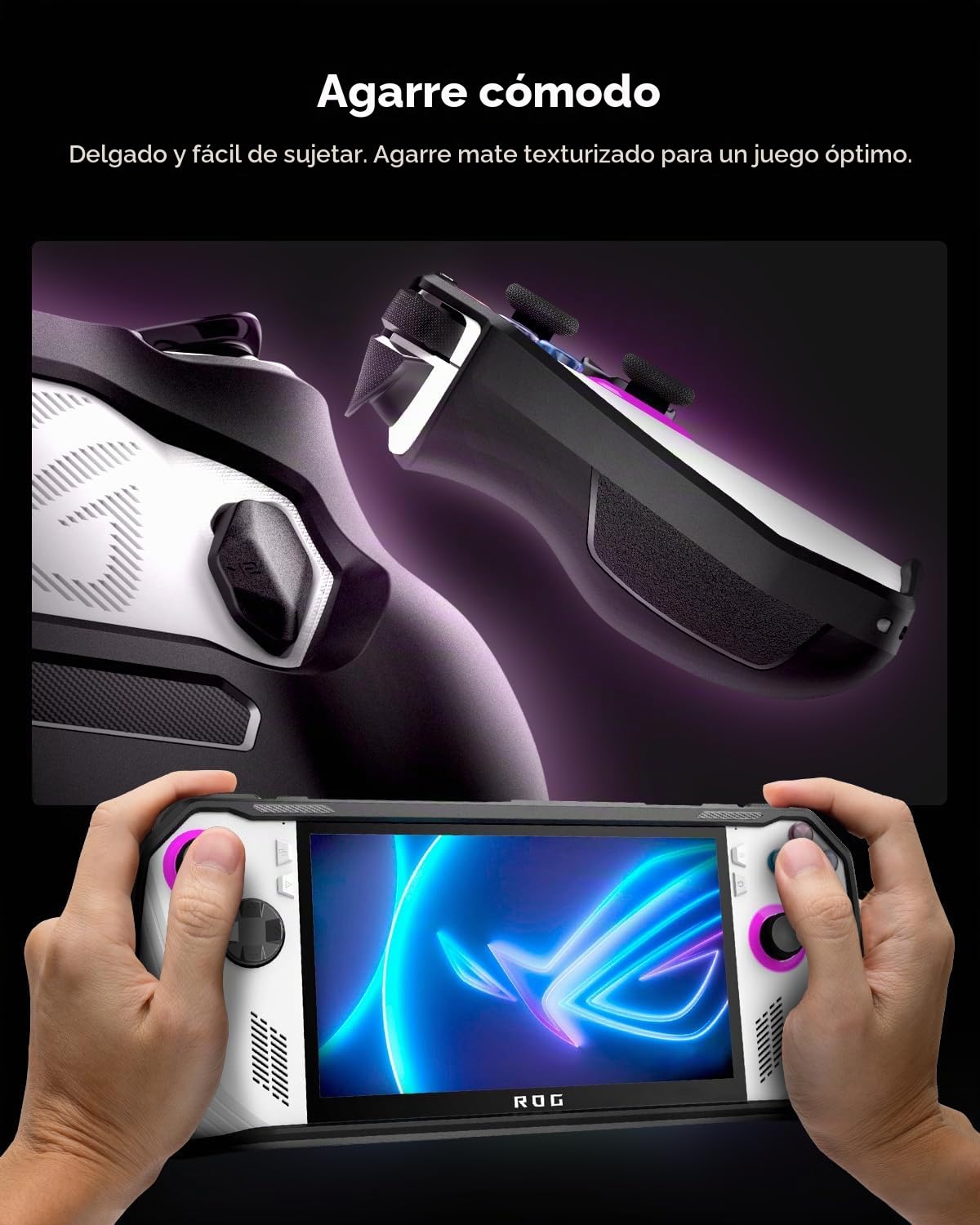 Spigen Funda Rugged Armor Compatible con ASUS Rog Ally 2023 RC71L - Negro