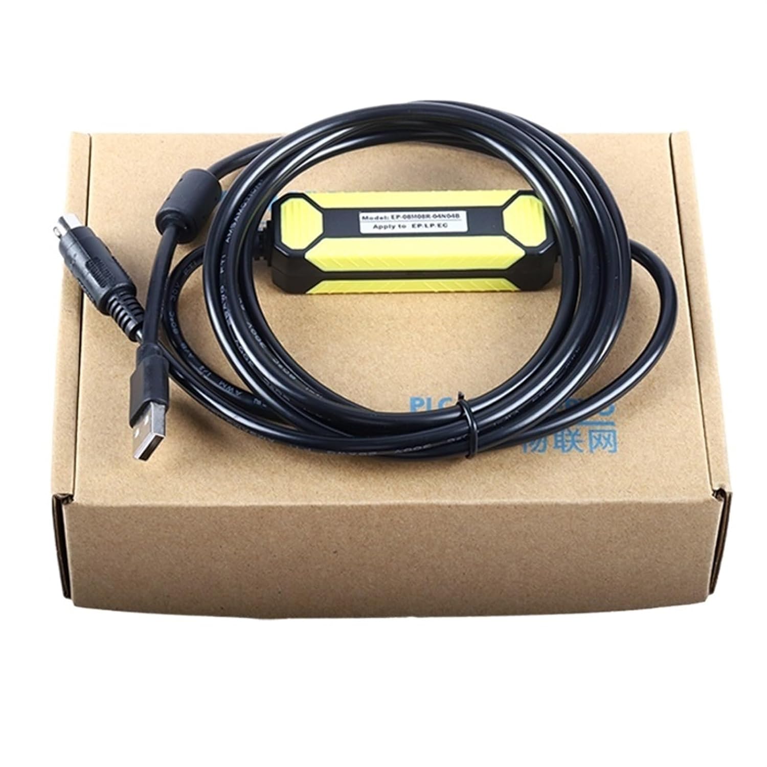 PLC programming cable EP-08M08R-04N04B EP LP EC series data cable communication download cable, Shield magnetic ring