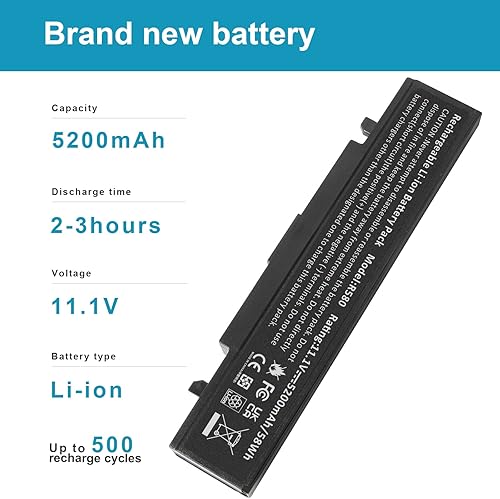 Miniatura 3 de AA-PB9NS6B AA-PB9MC6B AA-PB9NC6B AA-PB9NC6W AA-PB9NS6B Batería para portátil Samsung R420 R430 R468 R470 R480 RV510 RV511 RC512 R519 R520 R520 R520