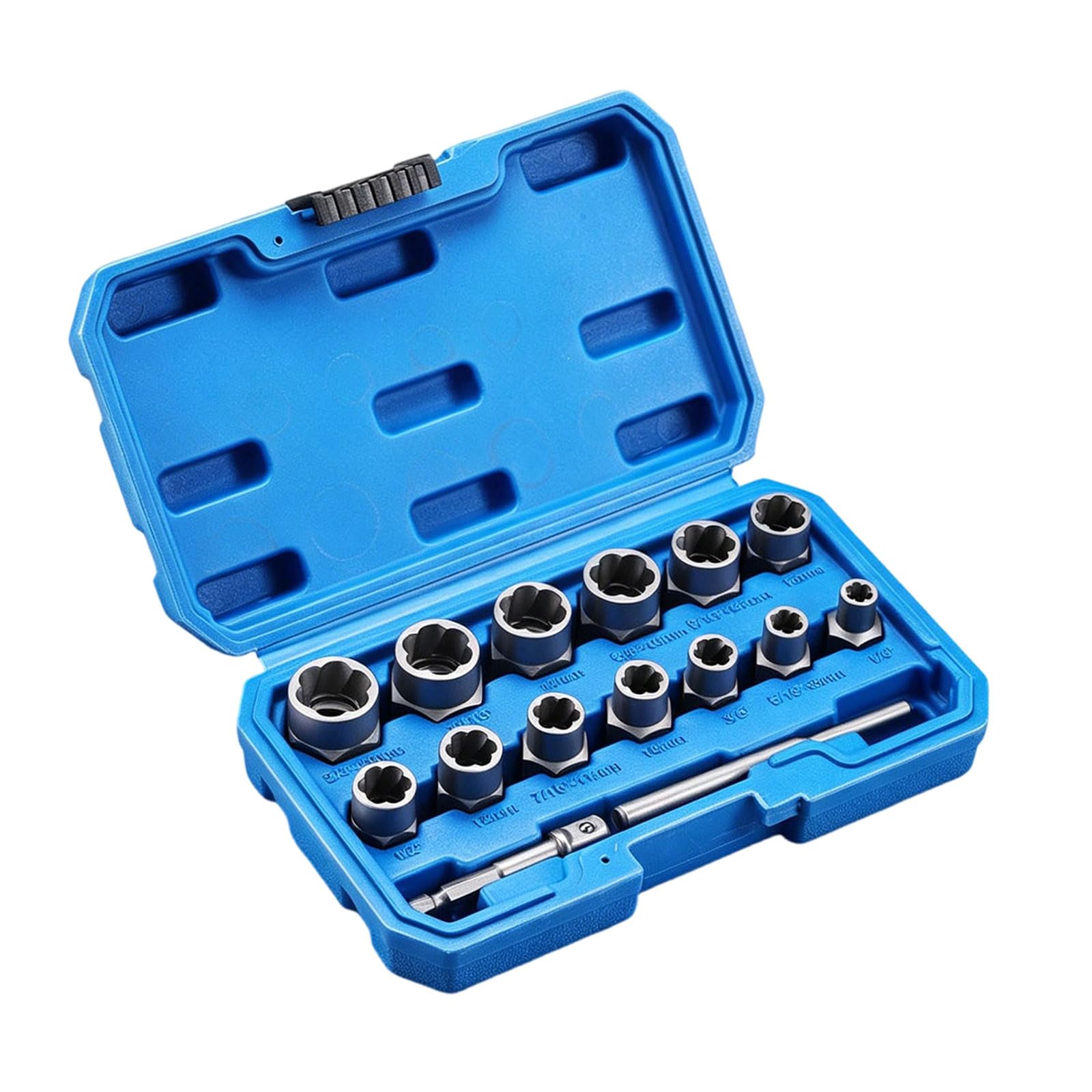 WEILWH Professional Ruptured Bolt Extractor Set for Stuck Nut and Bolts Removal with High Strength Alloy Steel Construction
