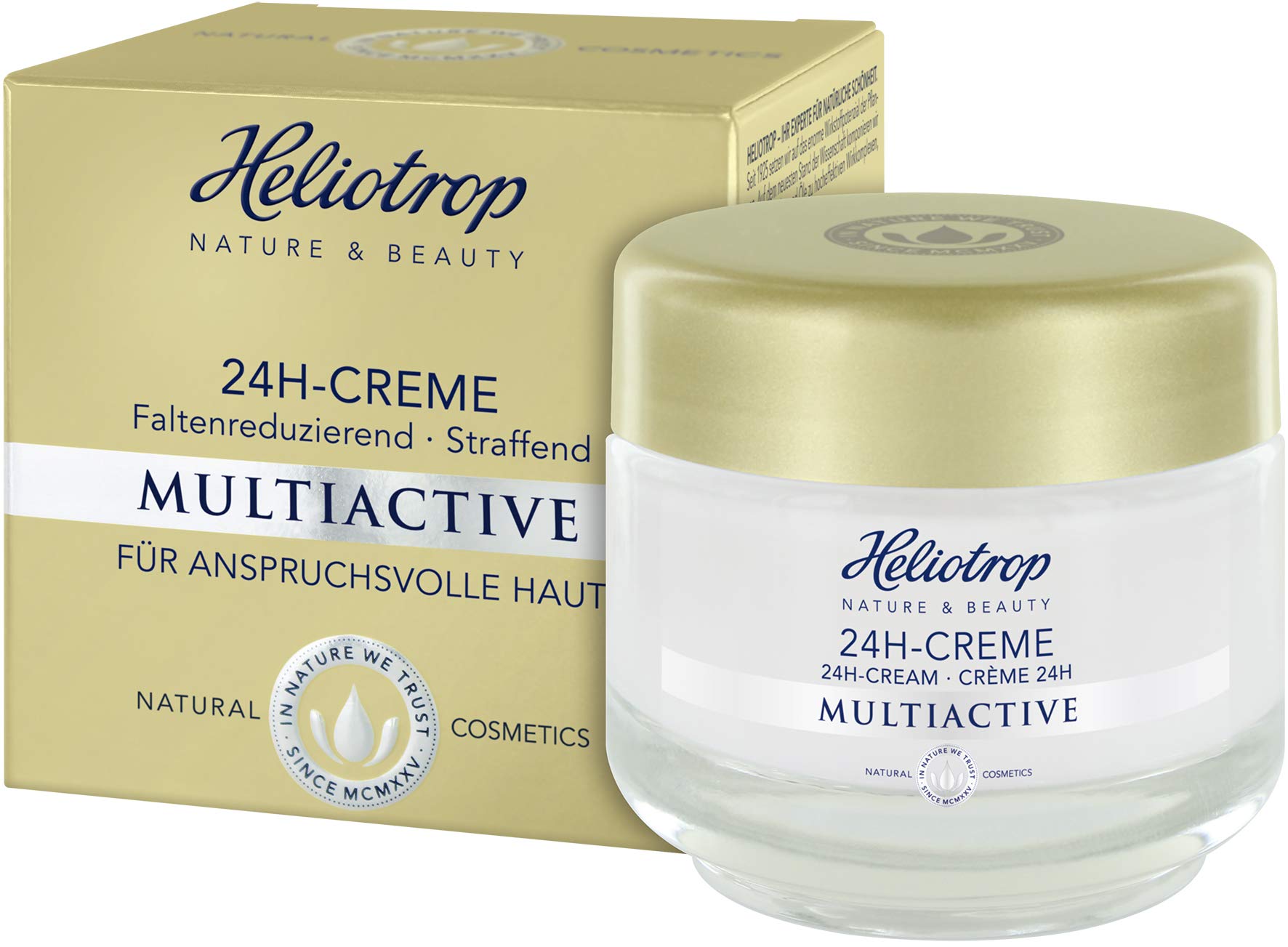 HELIOTROP Naturkosmetik Multiactive 24-godzinny krem z skutecznym efektem ujędrniania, zmniejsza zmarszczki, zapewnia jędrniejszy wygląd skóry przez całą dobę, 50 ml