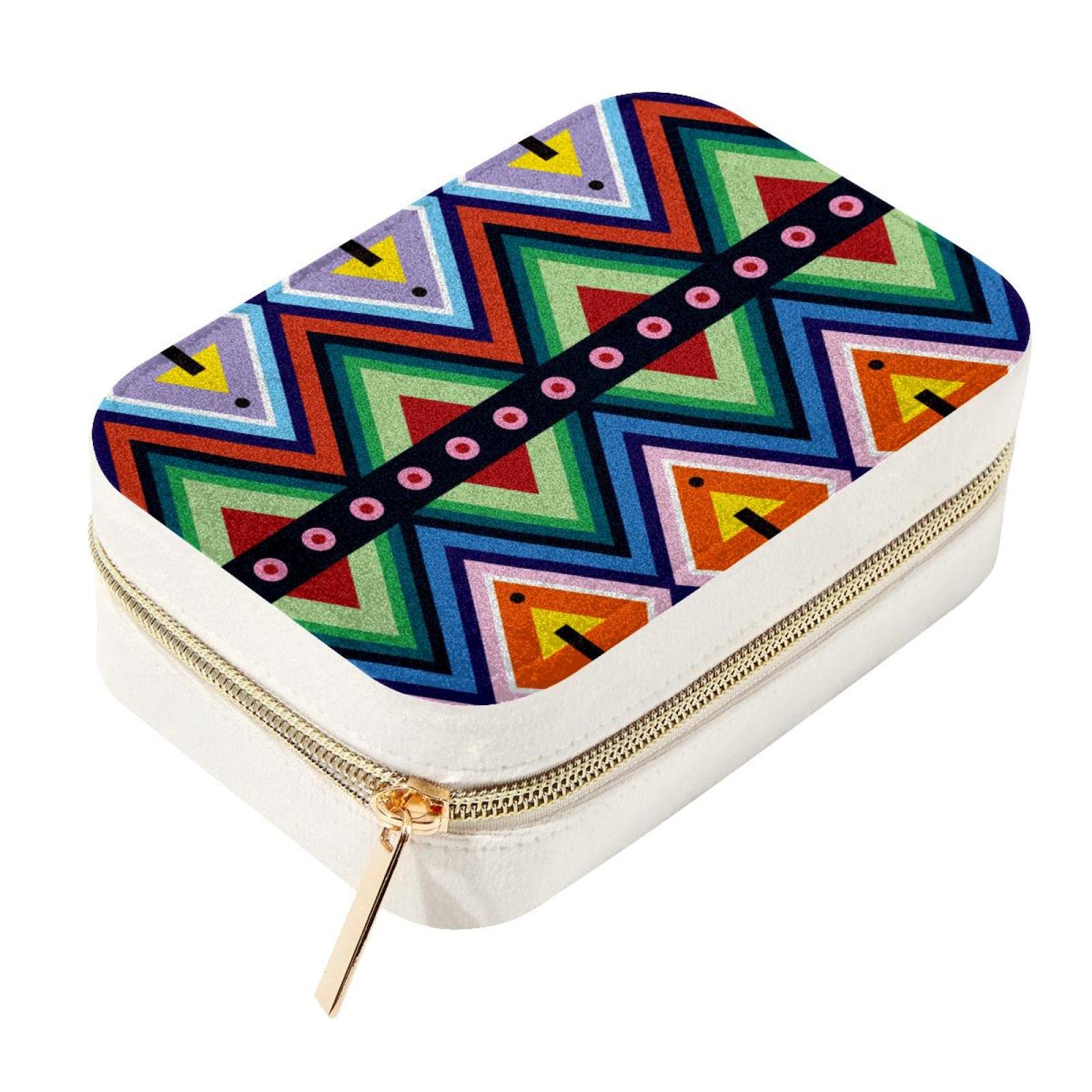 Boîte à bijoux en velours présentoir compact de voyage