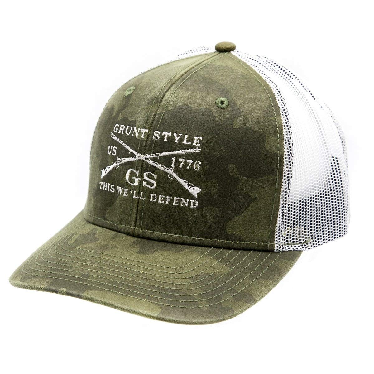 Amazon Grunt Style Baseball Cap Blue Line Police Flag Hat