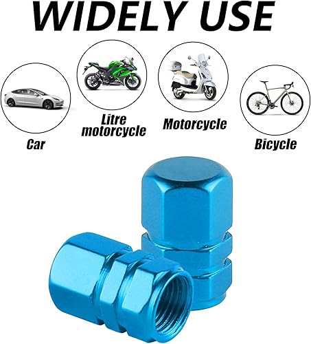 Miniatura 5 de Alpmosn Tapas de válvula de vástago de neumático de aluminio, cubiertas de válvula de rueda de automóvil, accesorios universales para SUV,