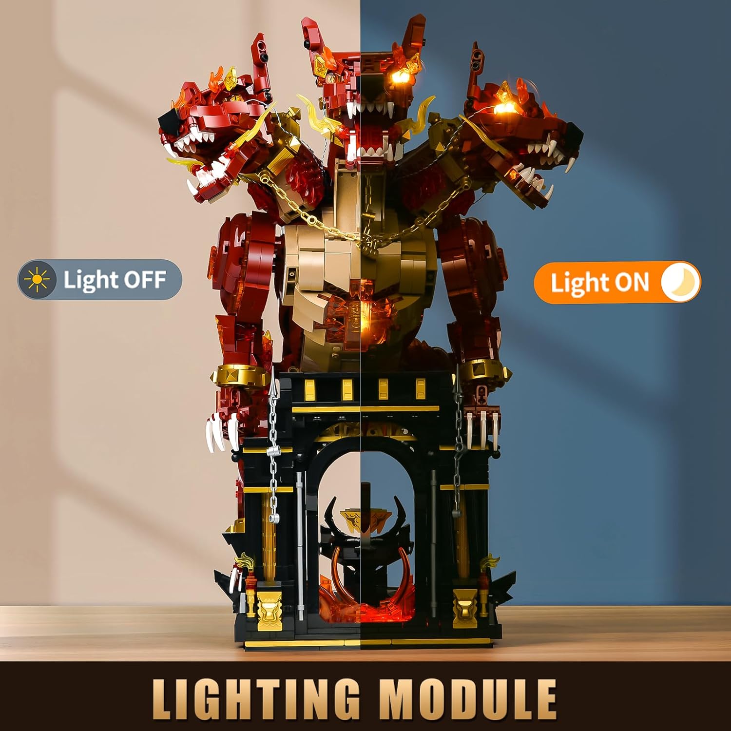 Dog Building Set for Adults,Animal Toy for Home Office Decor,Building Blocks with Display Stand and LED Light,Ideal Gift for Adult Men Teens 14+ (2317pcs)