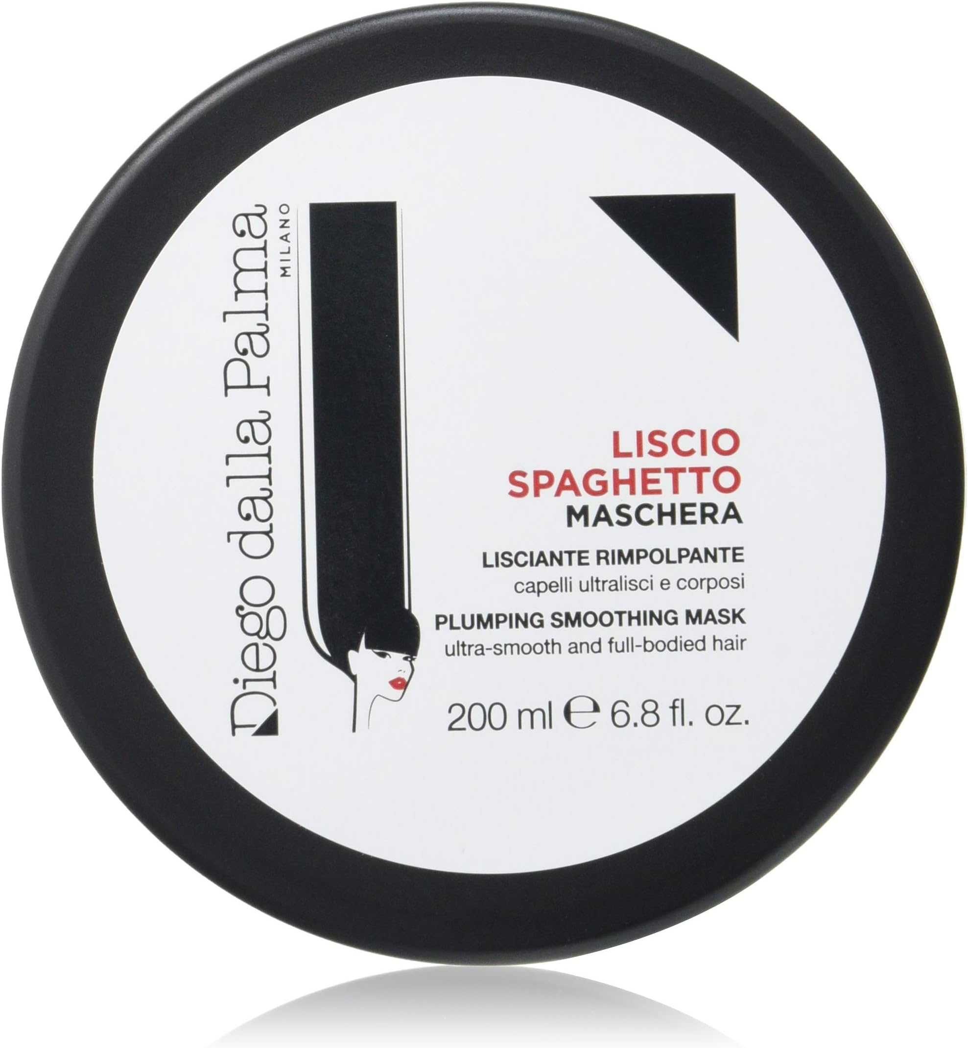 Diego dalla PalmaPlumping Smoothing Hair Mask - For Frizzy, Static, Brittle Hair - Immediately Repairs Damaged Hair Shafts - Leaves Hair Nourished, Strong And Revitalized For Healthy Hair - 6.8 Oz