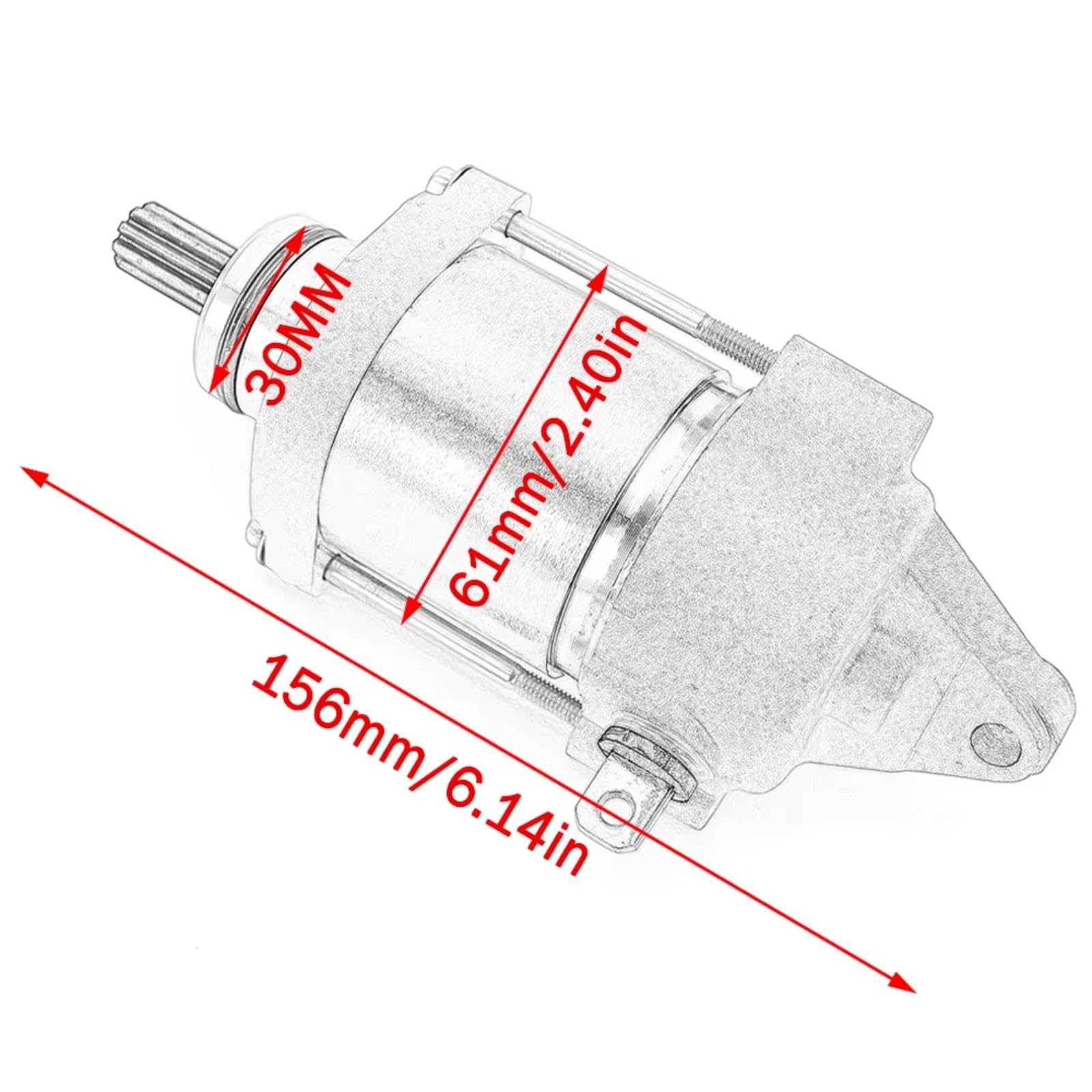 Motor Arranque Eléctrico Para Yamaha Para WR450 WR450F 2016-2018