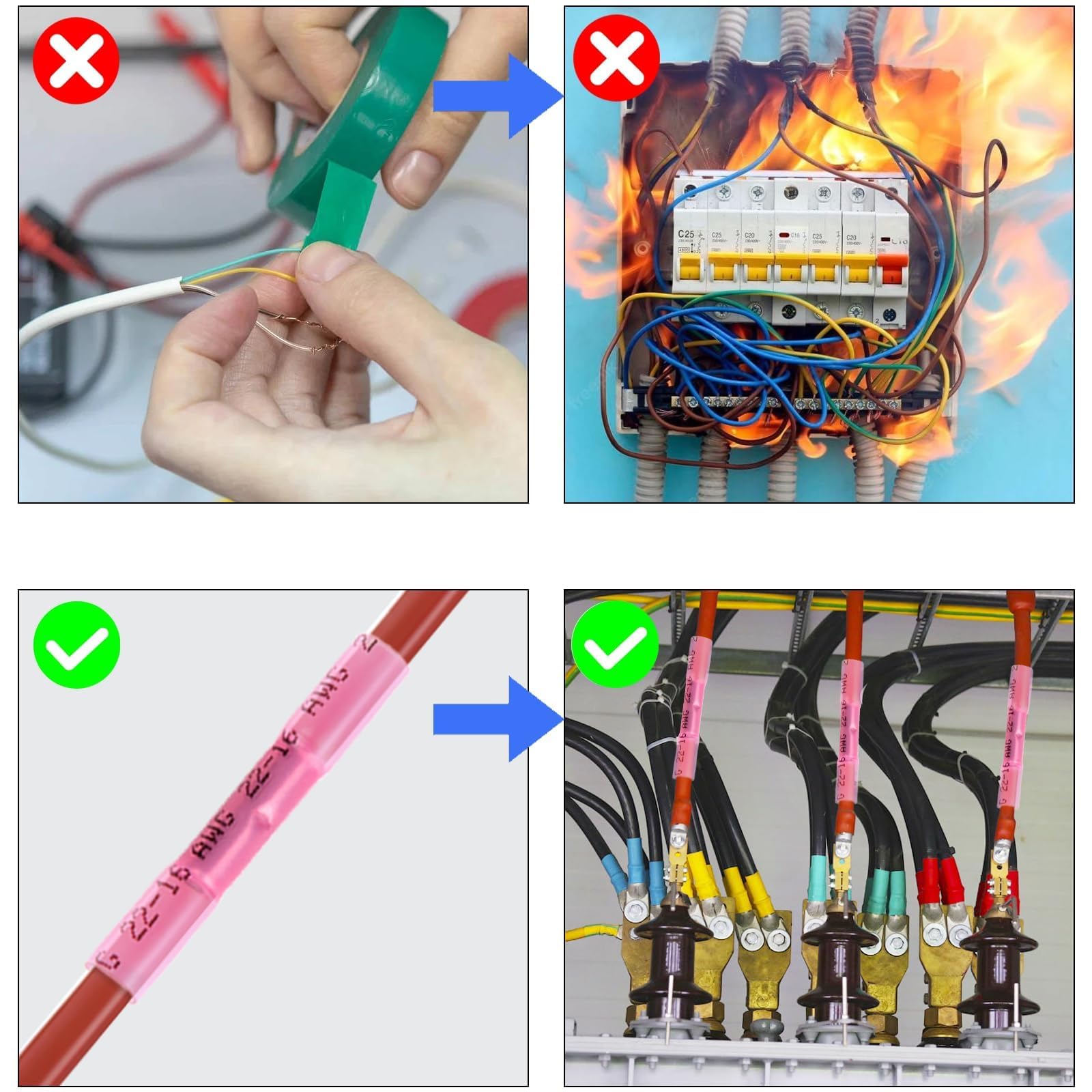 60 Stück Kabel Verbinder Set,stoßverbinder Mit Produktbild-Vorschau 5