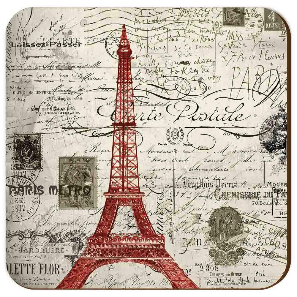 Freelance Wood Hardboard Kitchen & Dining Table Tea Glass Coasters, 10.5 x 10.5 cm, Set of 6 - Image 2 thumbnail