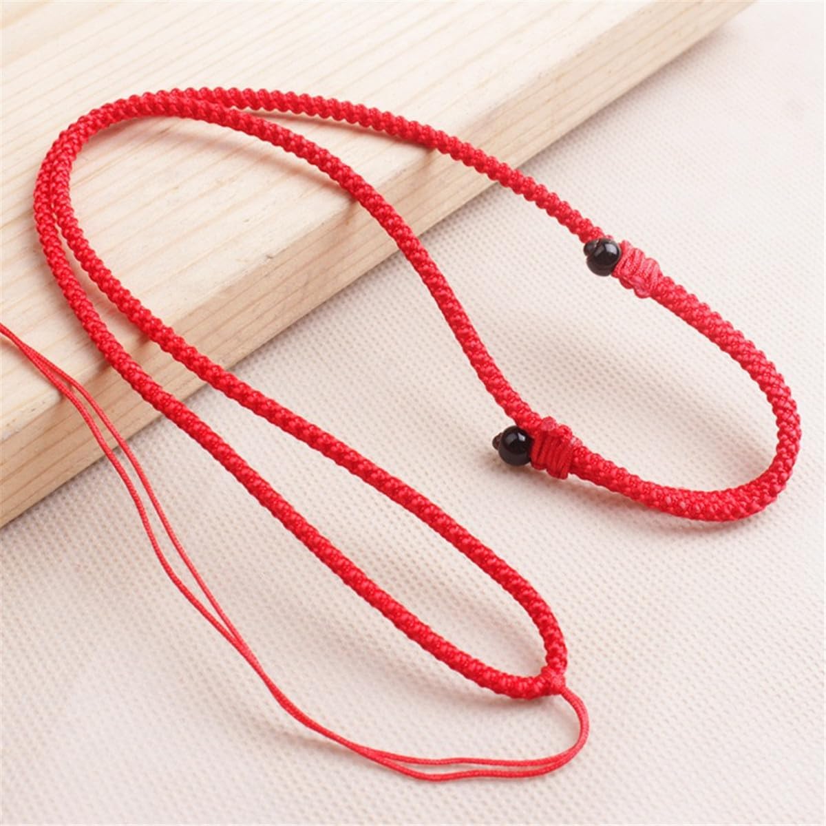 20 Pcs Jade Rope Strings Cords, Handmade Jade Pendant Adjustable Braided Necklace Rope Cord Empty Necklace Holder Strings Crystal Pendant Rope for Necklace and Jewelry Making