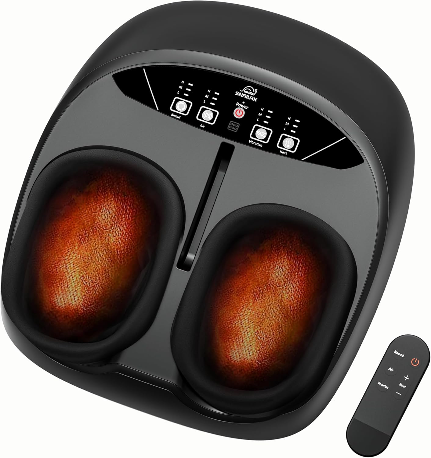 Snailax Shiatsu Foot Massager with Heat Remote Control, Size up to 13, Electric Heated Foot Massage Machine, 3 Levels of Kneading/Vibration/Compression/Heat, Gifts for Dad Mom Snailax Shiatsu Foot Massager with Heat Remote Control, Size up to 13, Electric Heated Foot Massage Machine, 3 Levels of Kneading/Vibration/Compression/Heat, Gifts for Dad Mom