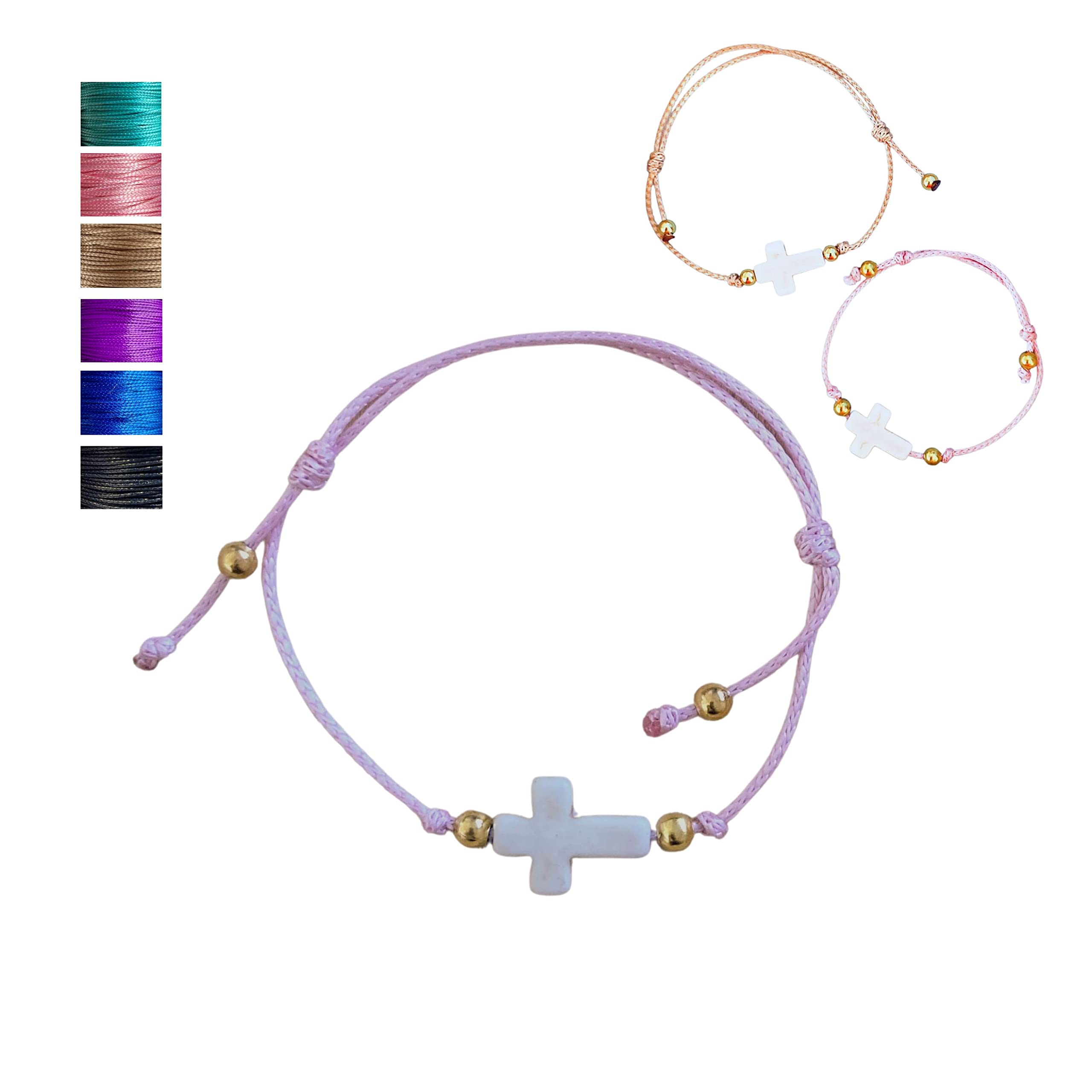 Pulsera Personalizada para Regalo. Pack de 10 Pulseras Niña, Niño y Adulto. Brazalete Joyería, Detalle Original de Cumpleaños de Fiesta, Comunión, Bautizo, Boda.