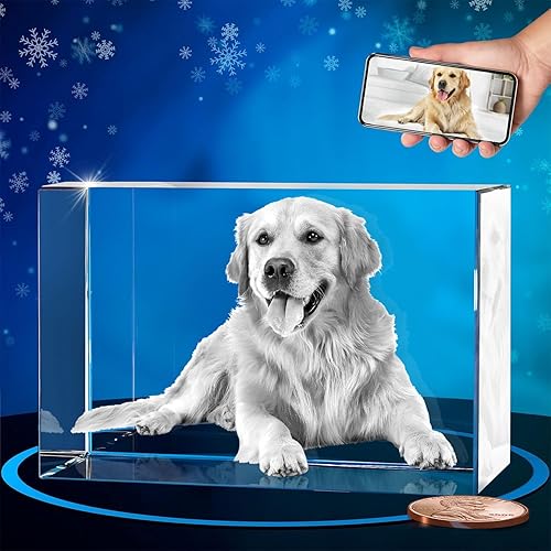 ArtPix 3D Foto de cristal, regalos personalizados de Navidad para mujeres, esposa, ella, él, hombres, marido, abuela, gran regalo personalizado de