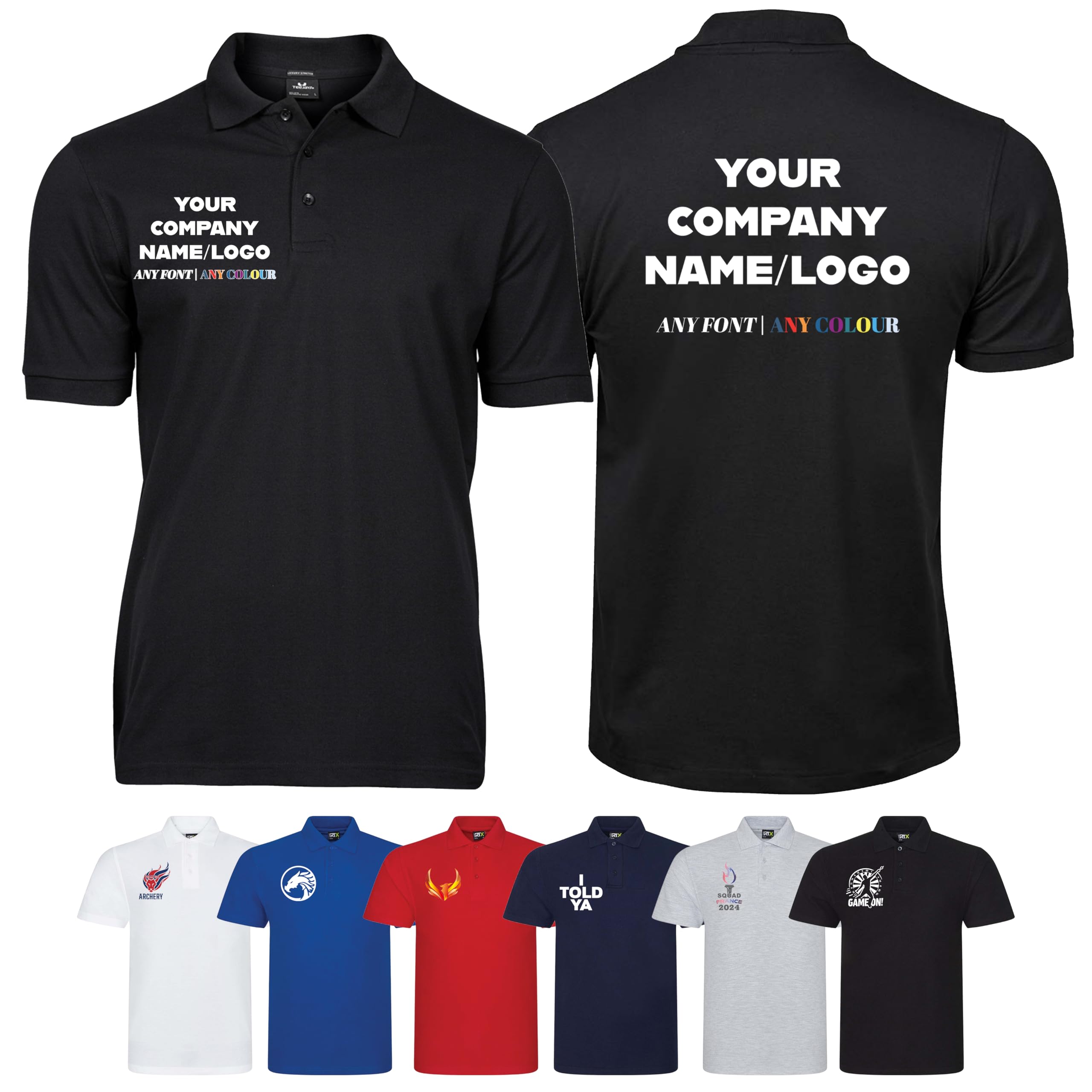 VarsanyPersonalised T-Shirt UK: Custom Workwear & Uniforms, Work Polo Shirts for Men Women, Unisex Tops