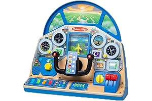 Jet Pilot Interactive Dashboard Steering Wheel Toy