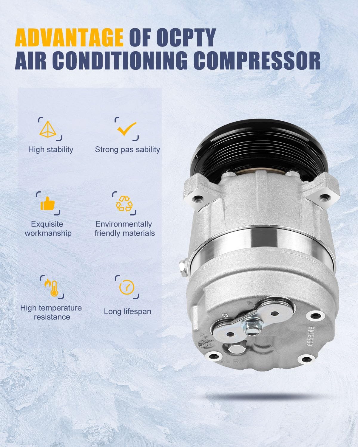 OCPTY AC Compressor for 1998-2003 for GMC Sonoma for Isuzu Hombre 2.2L 1137024
