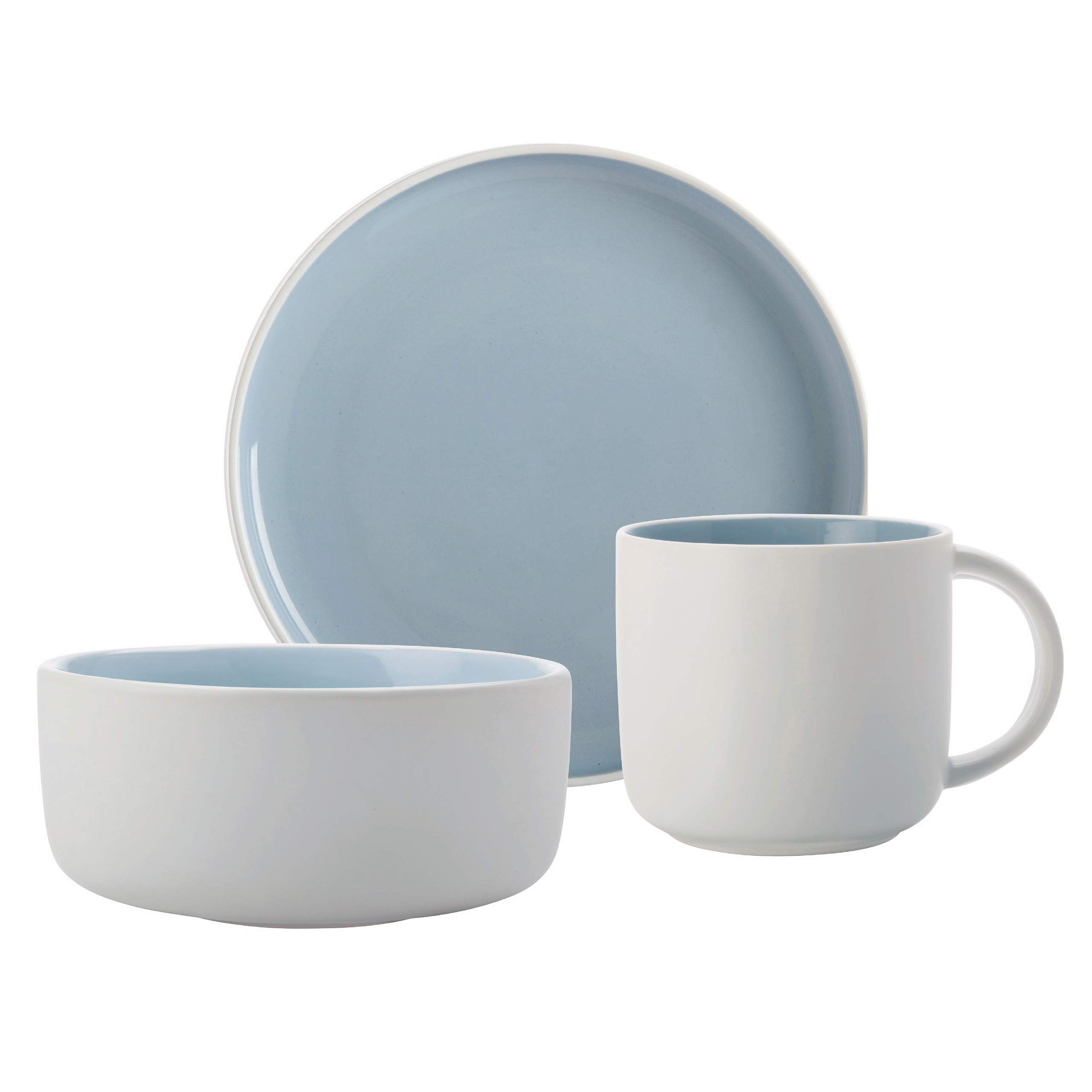 Maxwell & Williams Caviar Granite Twaalfdelige Porseleinen Serviesset, Geschenkverpakking