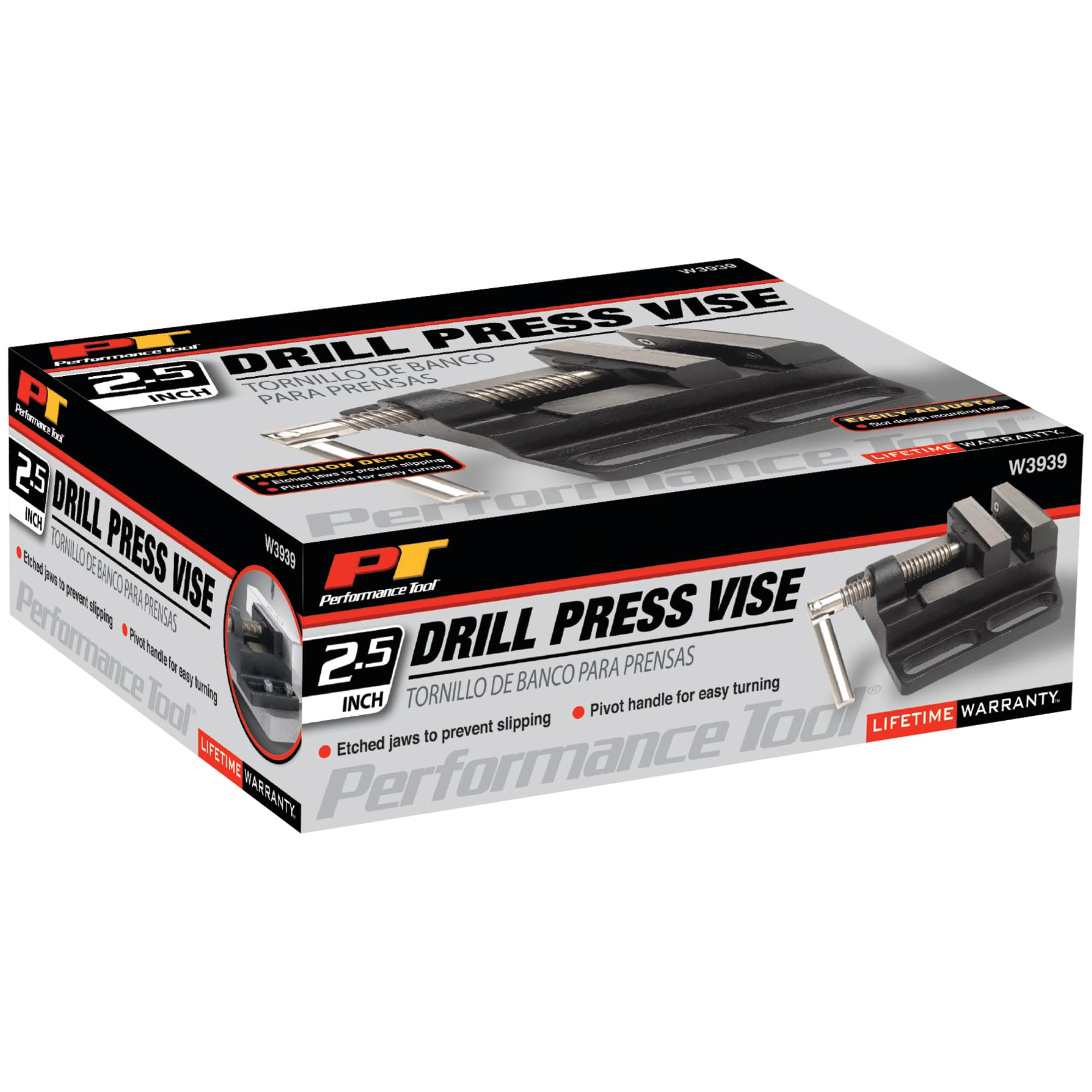 Performance Tool W3939 Étau de perceuse robuste de 6,3 cm – Serrez solidement les pièces à usiner pour un perçage précis
