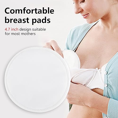 Miniatura 6 de Almohadillas orgánicas para lactancia materna, paquete de 6 almohadillas posparto reutilizables y lavables para lactancia materna y maternidad, con