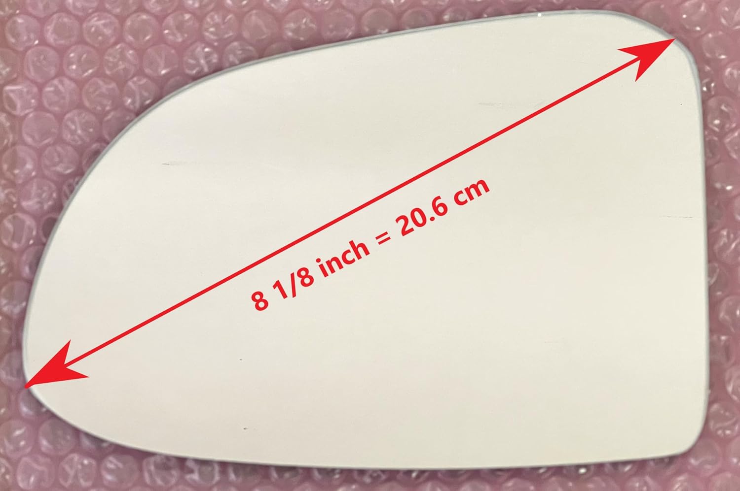 New Mirror Glass with Full Size Adhesive for 2019-2023 Hyundai Santa Fe Driver Side View Left LH