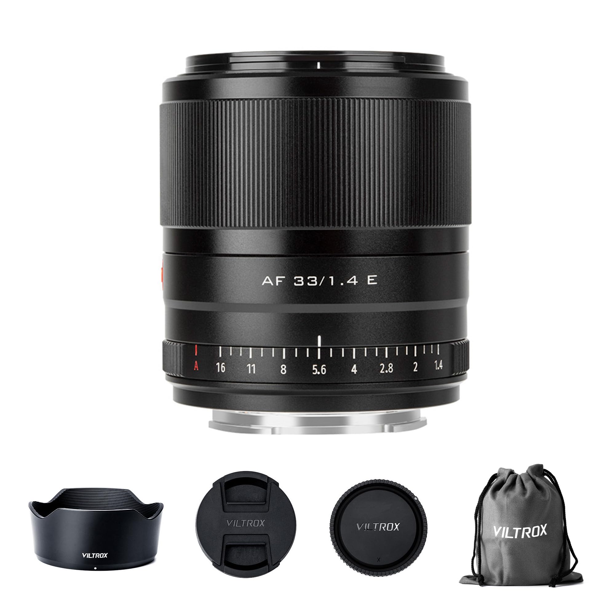 VILTROX AF 33mm f/1.4 Lens for Sony E-Mount, 33mm F1.4 Auto Focus APS-C Prime Lens Compatible with Sony E-Mount Camera A6500 A6300 A6100 A9 A7RⅣ A7RⅢ A7Ⅲ A7RⅡ A7Ⅱ A7S A7R
