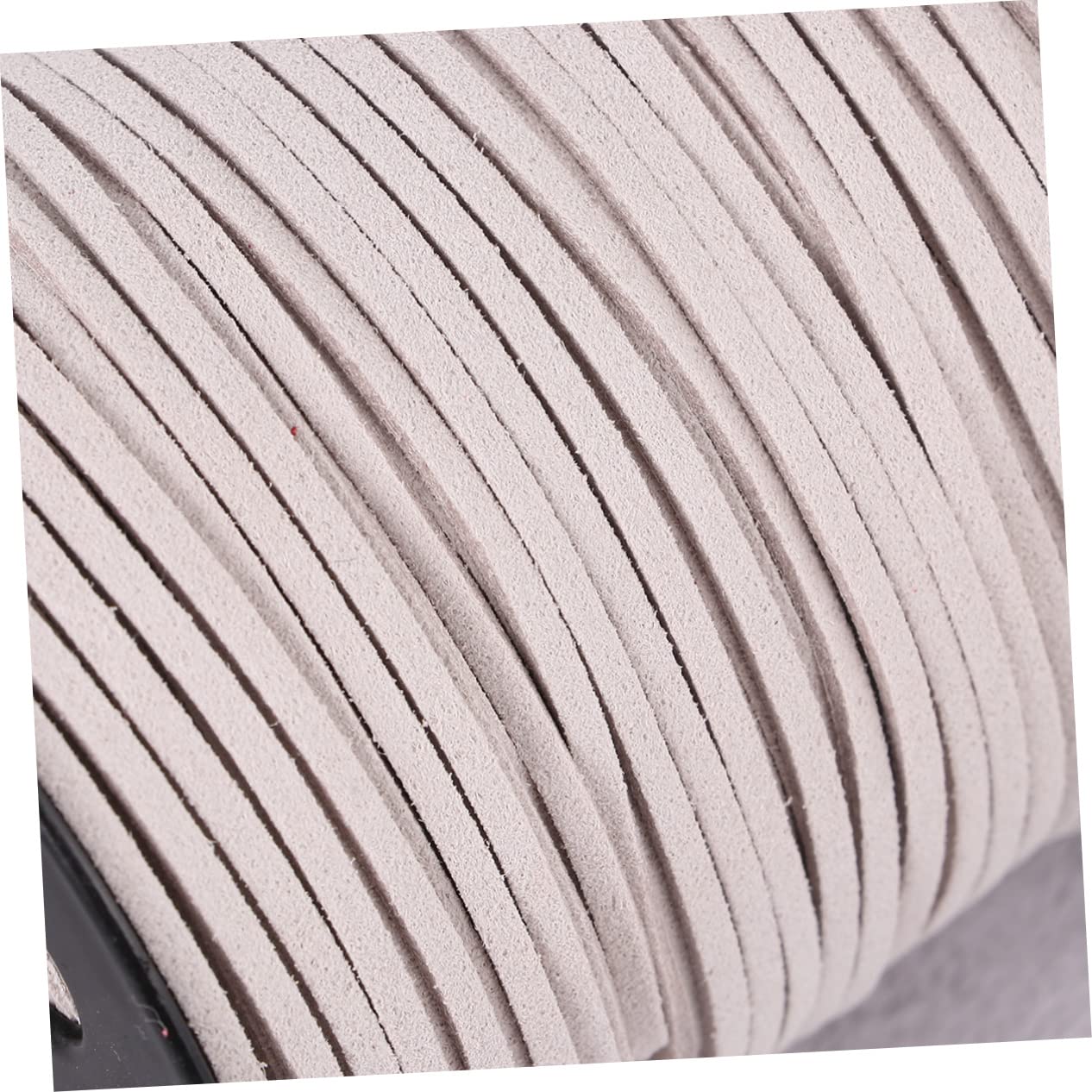 Lurrose 3rotoli Filo Ecopelle Per Fai Te Di Cordino Per Creazione Di Collane e Bracciali Suede Sintetico Argento Per Accessori Moda e Decorazioni Artigianali