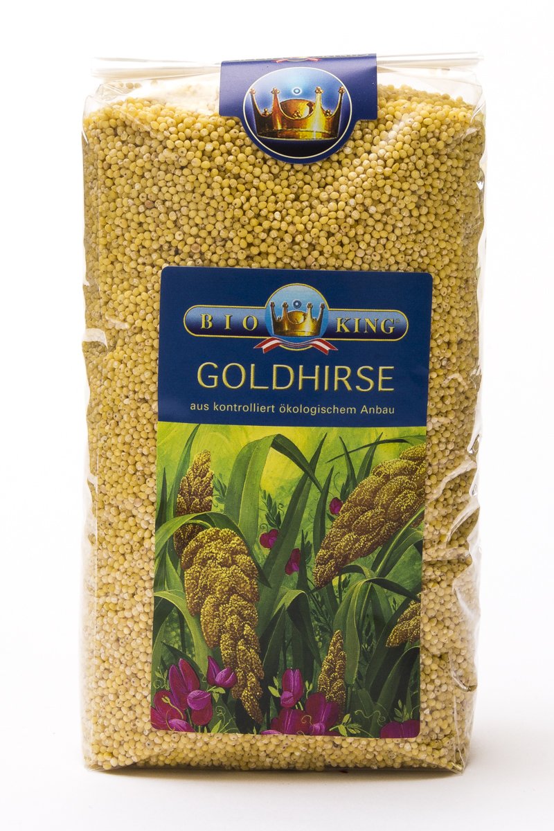 BioKing 8X 500g Bio GOLDHIRSE aus Österreich, geschält (EUR 3,20/ kg)