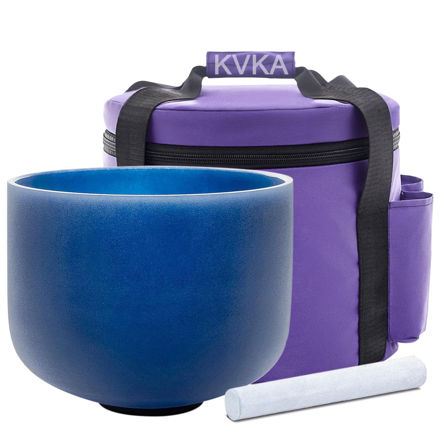 KVKA Campane tibetane, 20 cm, 432 Hz, a nota da 8 pollici, per yoga, meditazione, suono, salute, rilassamento, antistress con borsa per il trasporto
