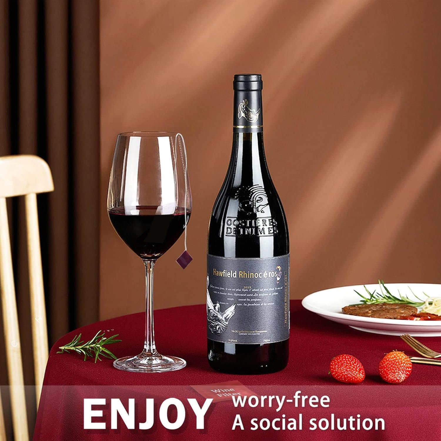 Filtre à vin, la tige de nettoyage du vin, élimine les histamines et les sulfites, évite la sensibilité du vin (24)