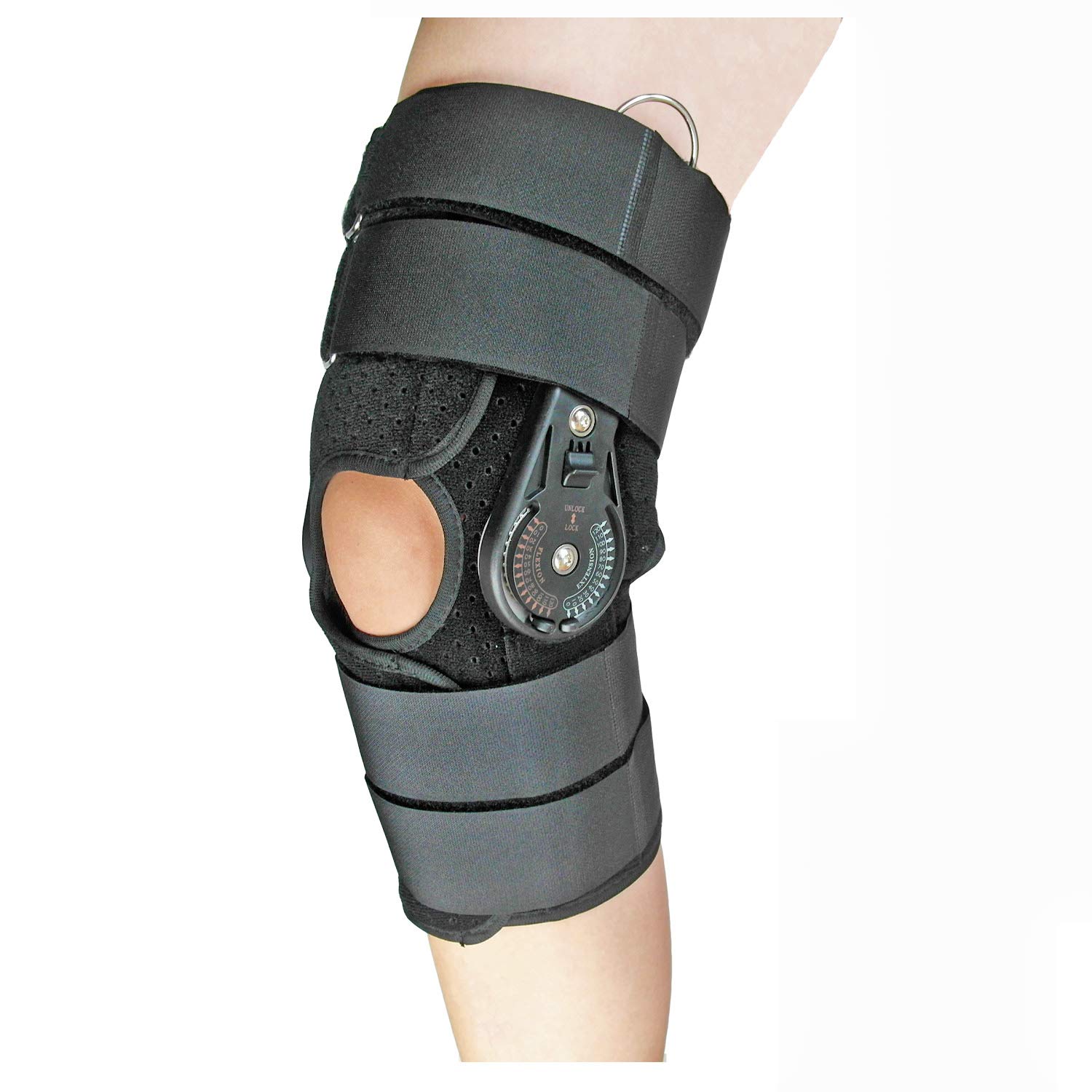 Buy Mowane Hinged Knee Ligament Brace Pro, Post Op ROM Knee Stabilizer Support for Sports
