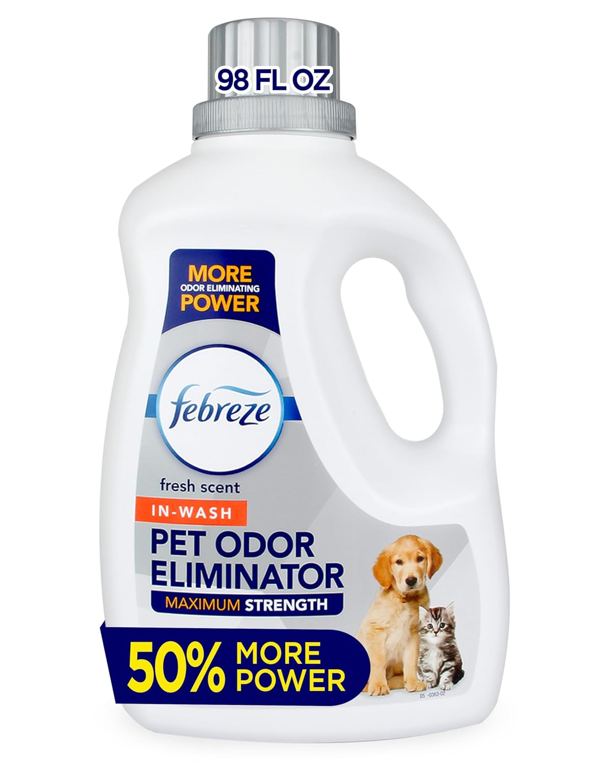 Febreze Laundry Detergent Additive for Pet Supplies Maximum Strength In Wash Pet Odor Eliminator Designed to Remove Tough