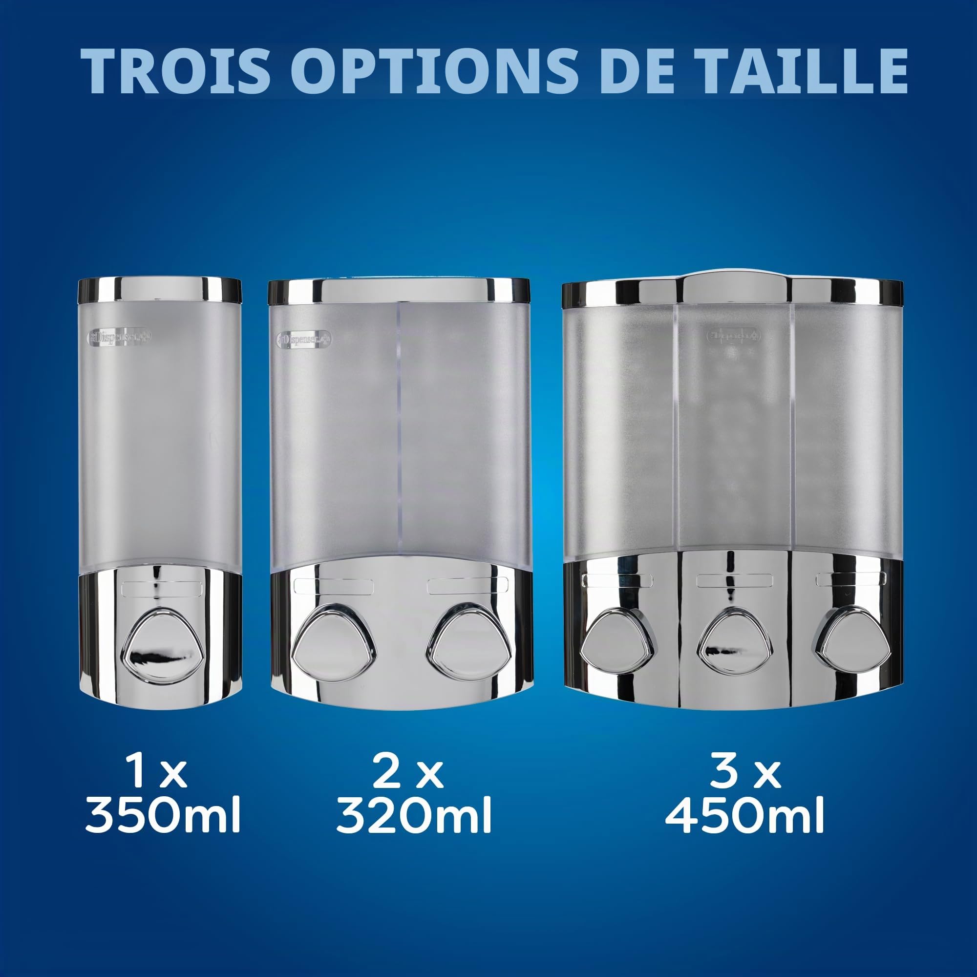 Croydex PA660941 Euro Distributeur de Savon Duo Chrome