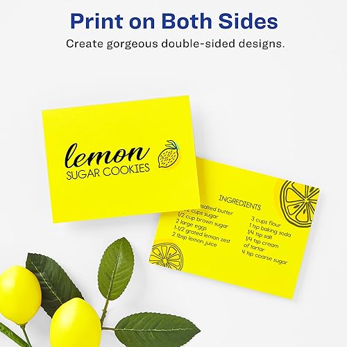 Miniatura 3 de Avery Tarjetas postales en blanco imprimibles, 4.25 x 5.5 pulgadas, colores brillantes surtidos, 100 tarjetas personalizables (35704)