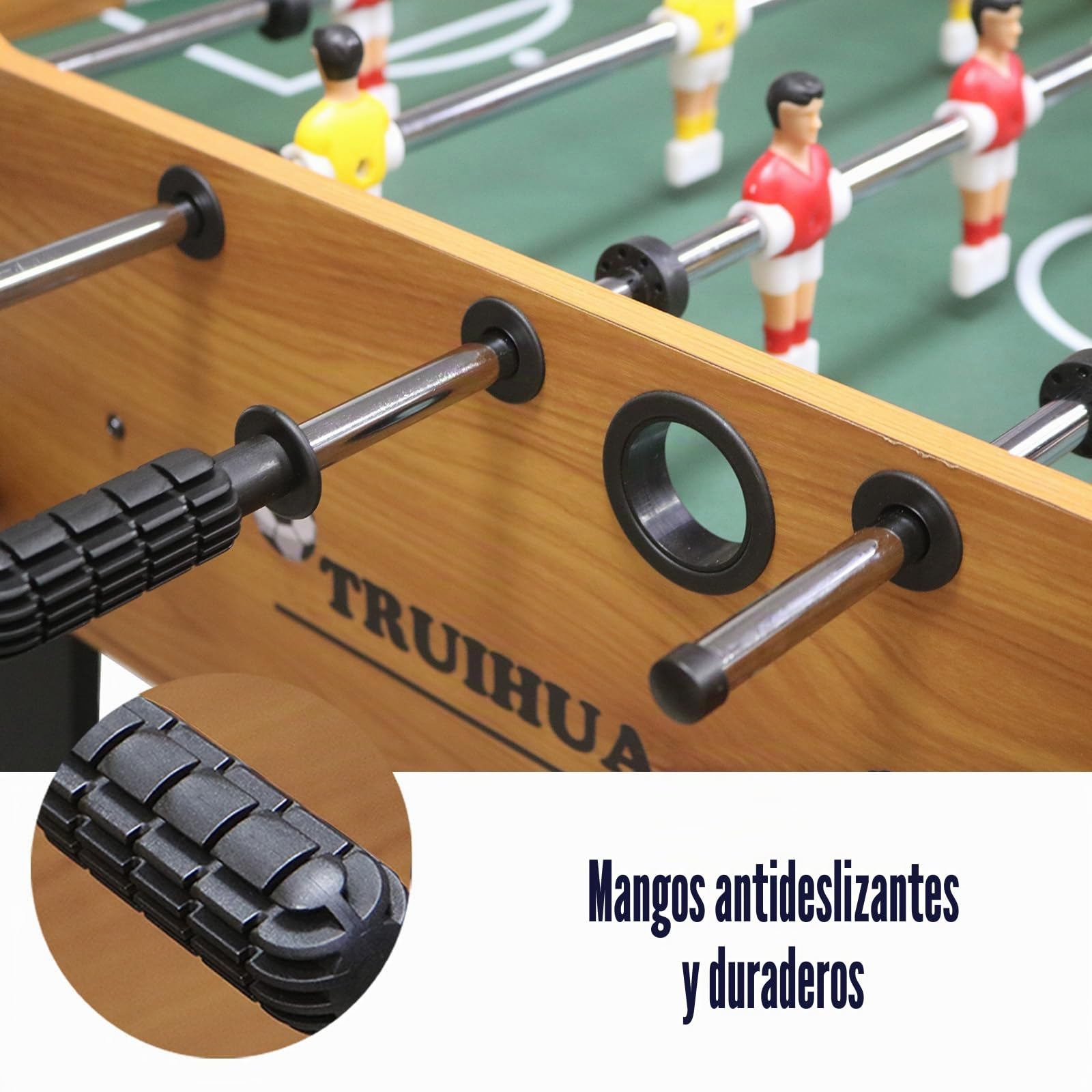 Mesa de Fútbol Plegable de 4 Pies,Mesa de Juego para Interiores con 2 Pelotas para Jugar en Familia, Deportes y Diversión