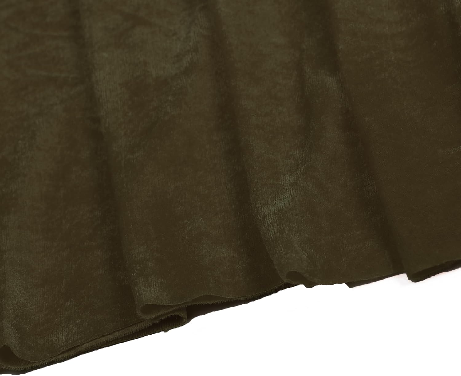 MDS Pack of 10 | Olive | Velvet Table Runner 20 x 120 Inches 10ft Long Luxurious Soft Romantic Wedding Runners for Party Reception Bridal Shower Birthday Banquets Dinner Table Decoration