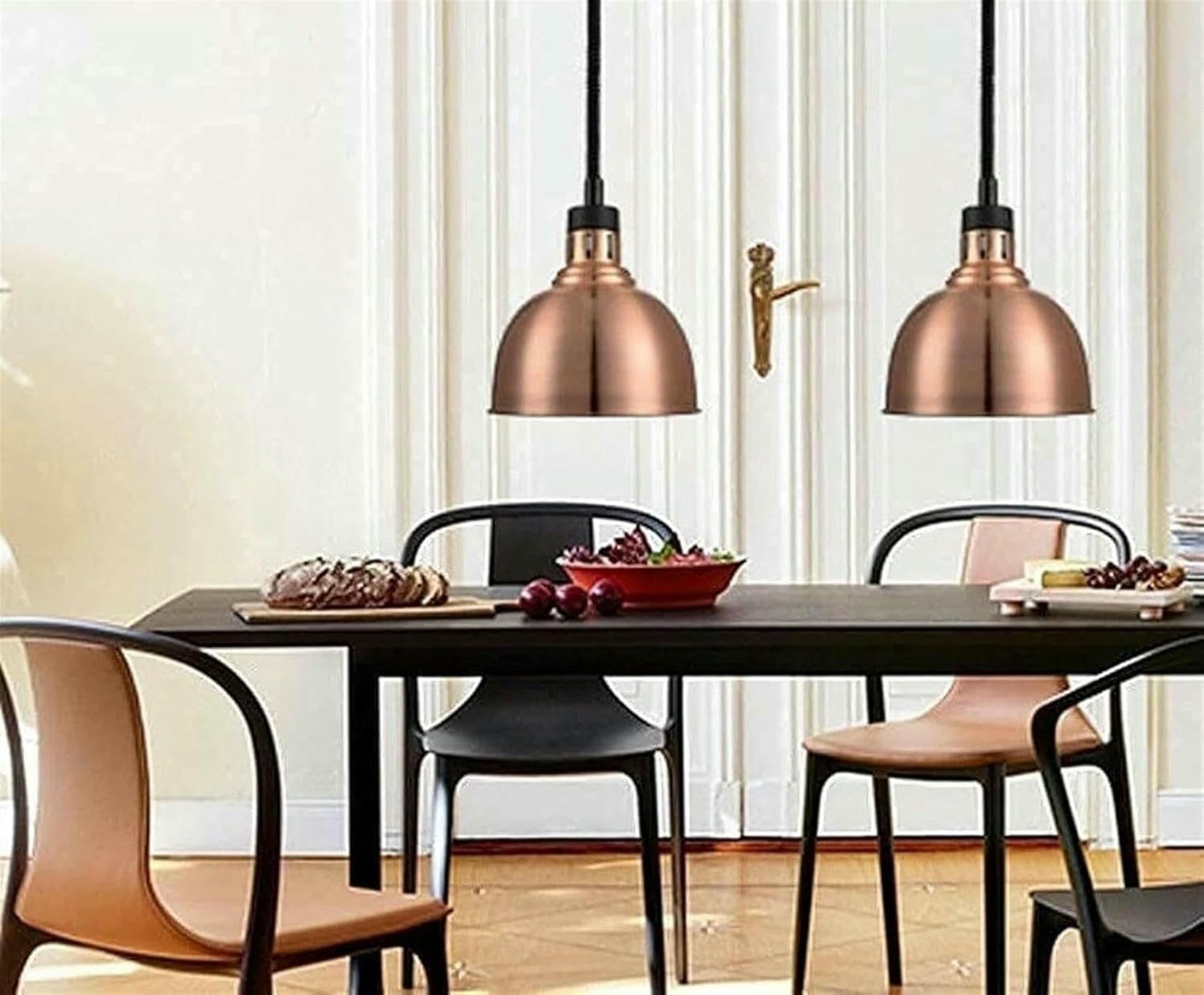 Lampada riscaldante per Alimenti 4 Pezzi, lampade riscaldanti Professionali, Attrezzatura per la conservazione degli Alimenti, scaldavivande con Lampadina, Lampada Isolante per Alimenti~/