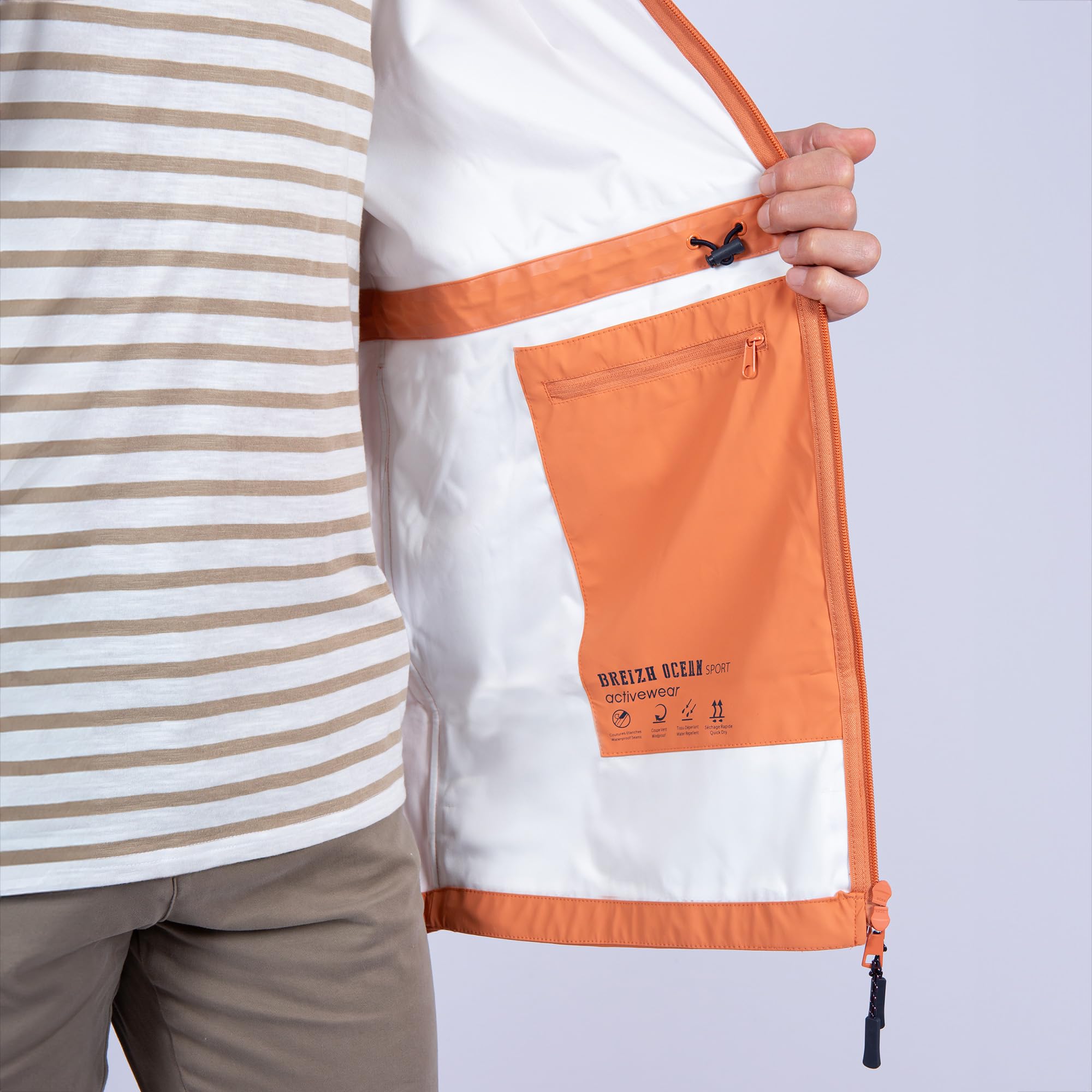 Breizh Ocean - Ciré Imperméable Homme ou Femme Coupe Droite, Coupe vent