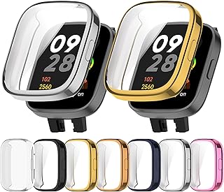 Screen Protector Case Compatible with Redmi Watch 3,Ultra Slim Soft Screen Protector Full Cover Protective Case Accessories for Redmi Watch 3 Smartwatch(7-Pack)