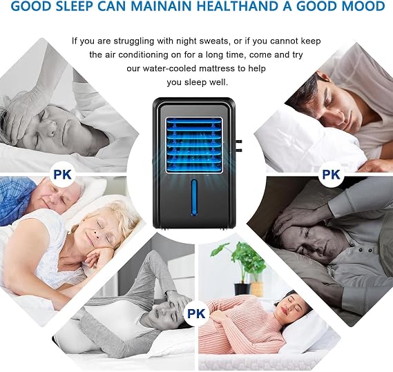 2023 Updated Mattress Cooling Pad for Night Sweats,Electric Water Cool Mat Topper Bed Circulation Chilled Cooler Pad Chilled Mattress, Sleep Cooling System Ideal for Hot Sleepers,Gray,160x140cm [Energy Class A]