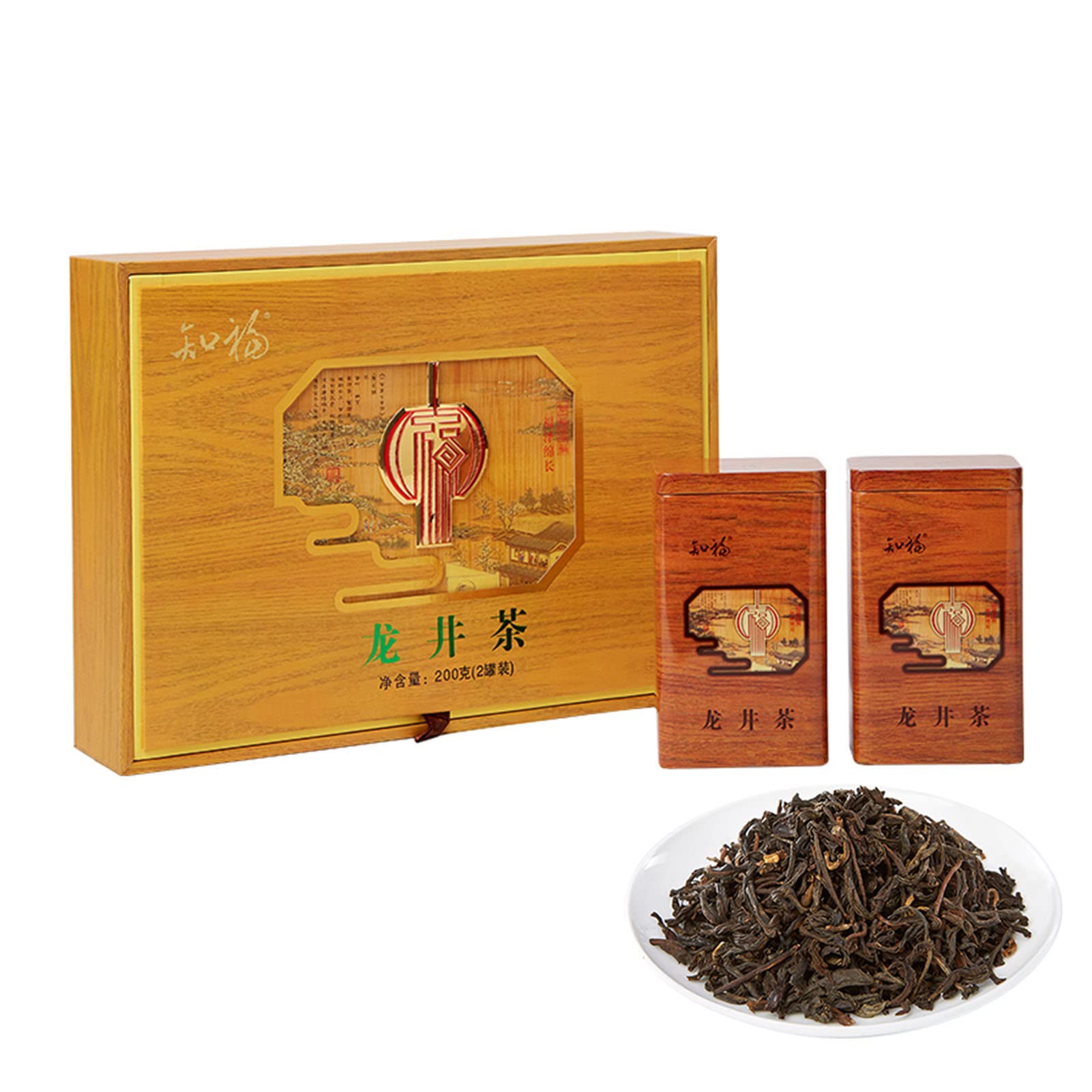 Dragon Well Zielona Herbata, Longjing Tea Luźny Liść, Prezent W Pudełku Luźna Herbata Specjalna Klasa Zbierana Przed Zamiataniem Grobowca Dzień I Deszcz Organiczna Chińska Herbata Dragon Well 7.1 Uncj