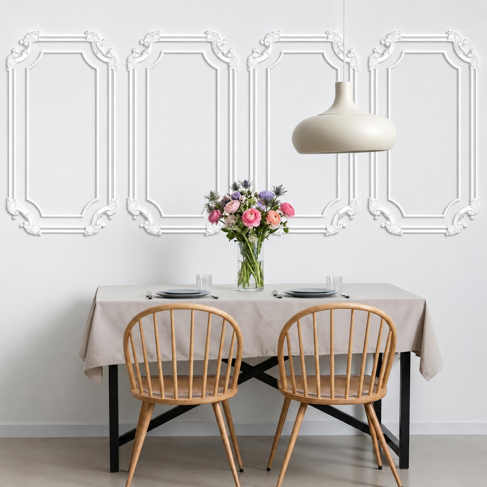 Modanatura Adesiva per Pareti PVC Modanature Flessibili Paraspigoli Muro White,15m