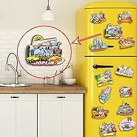 Vista 4 de Joplin - Imán de madera para nevera, diseño de Missouri, Estados Unidos, 3D, para viajes, coleccionables, recuerdos, decoración hecha a mano, 2